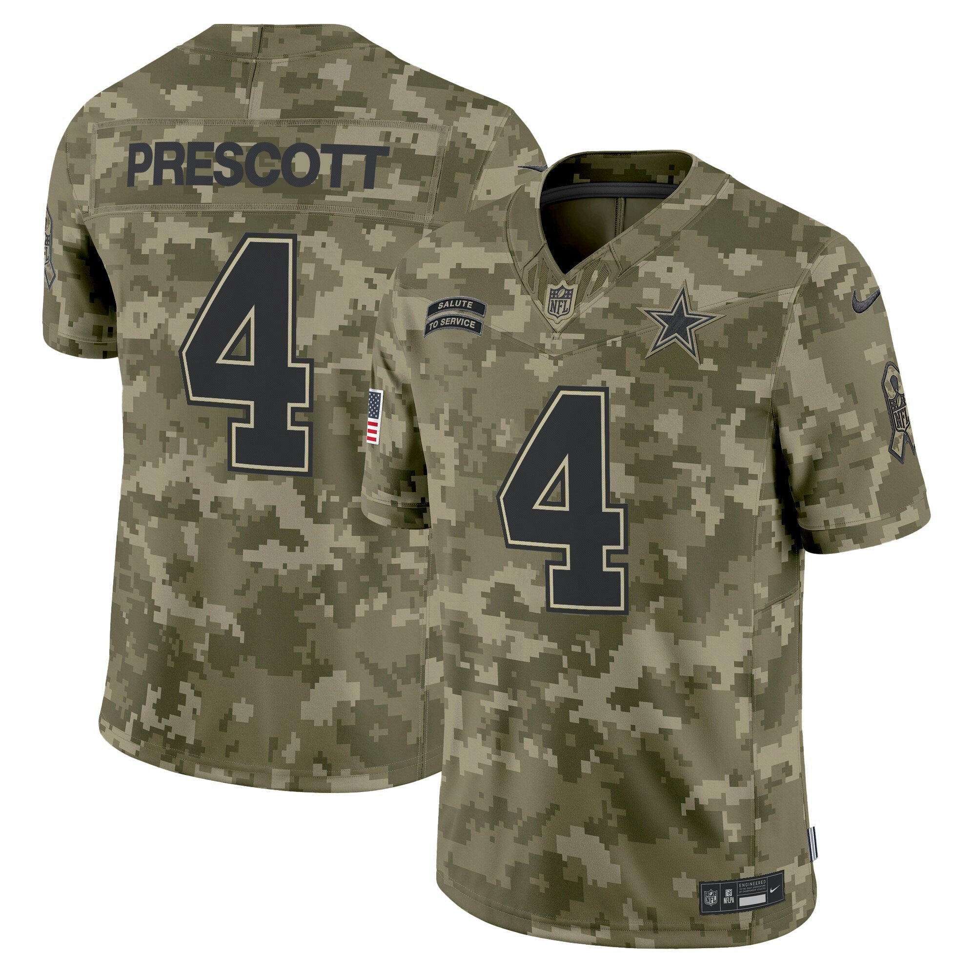 Camisa NFL Men’s Dallas 2024 Salute to Service Vapor Limited Jersey – All stitched