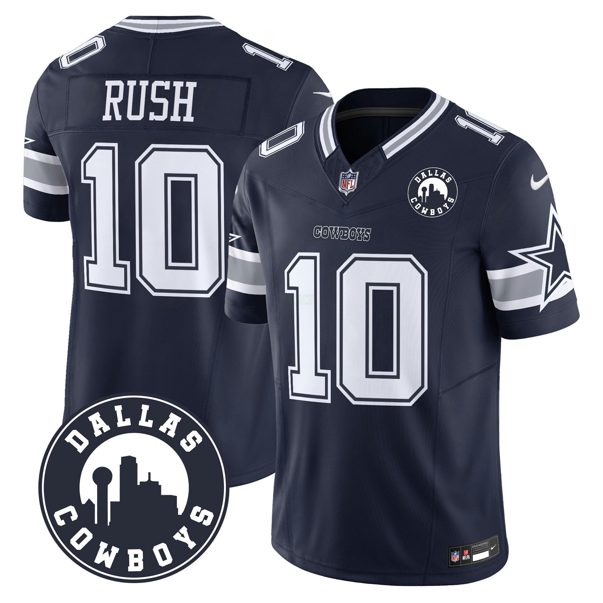 Camisa NFL Men’s “Dallas City” Patch Vapor Limited Jersey