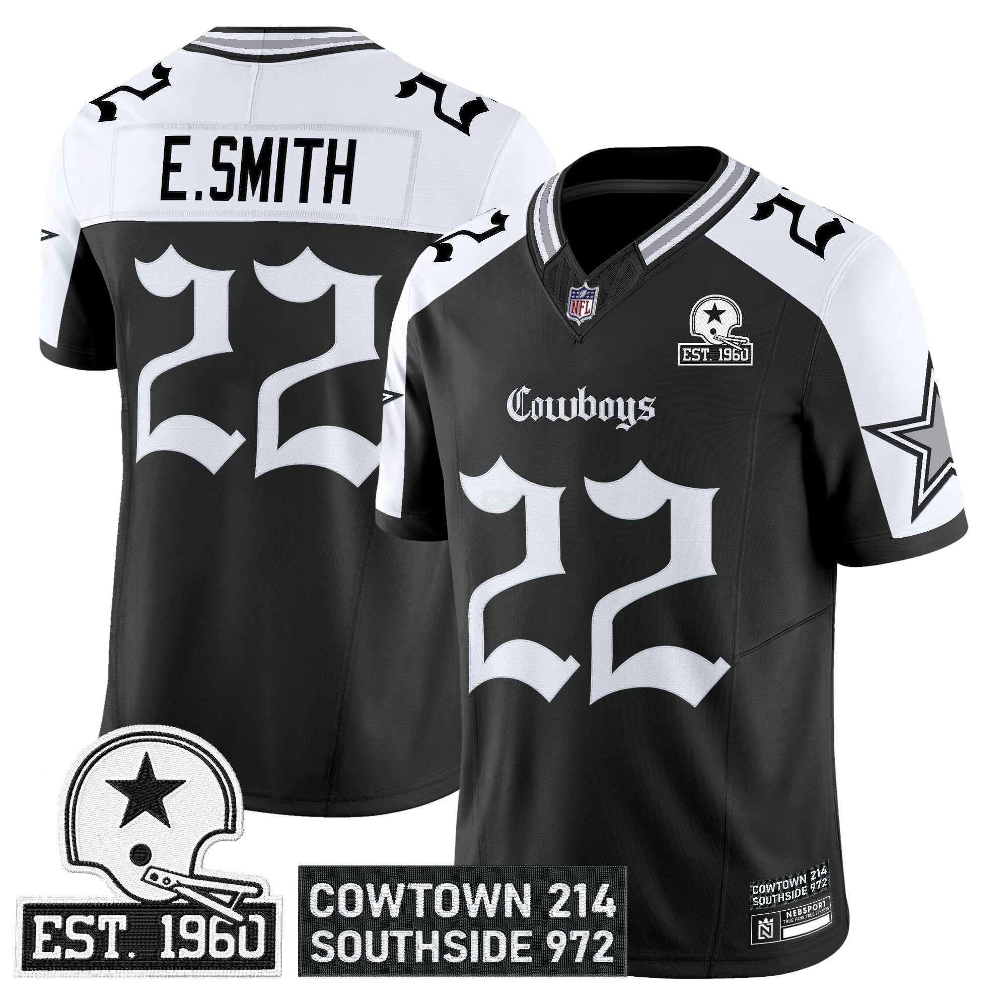 Camisa NFL Men’s Dallas ‘Gothic Lone Star Edition’ Vapor Limited Jersey