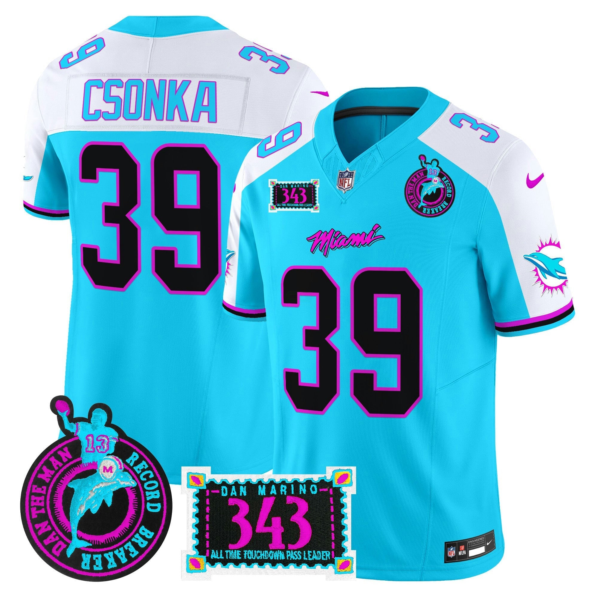 Camisa NFL Men’s “Dan the Man Record Breaker” Patch Vapor Limited Jersey