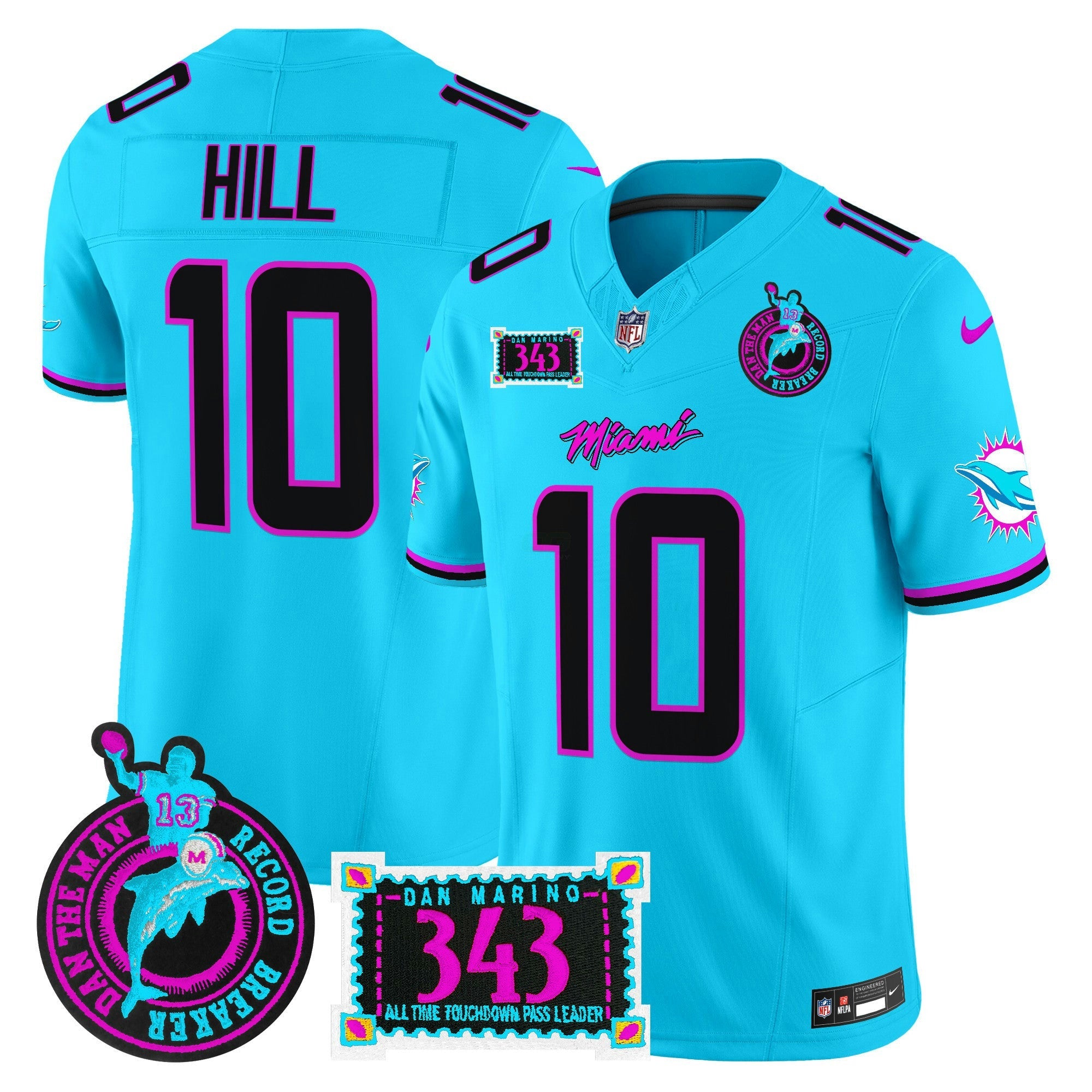 Camisa NFL Men’s “Dan the Man Record Breaker” Patch Vapor Limited Jersey