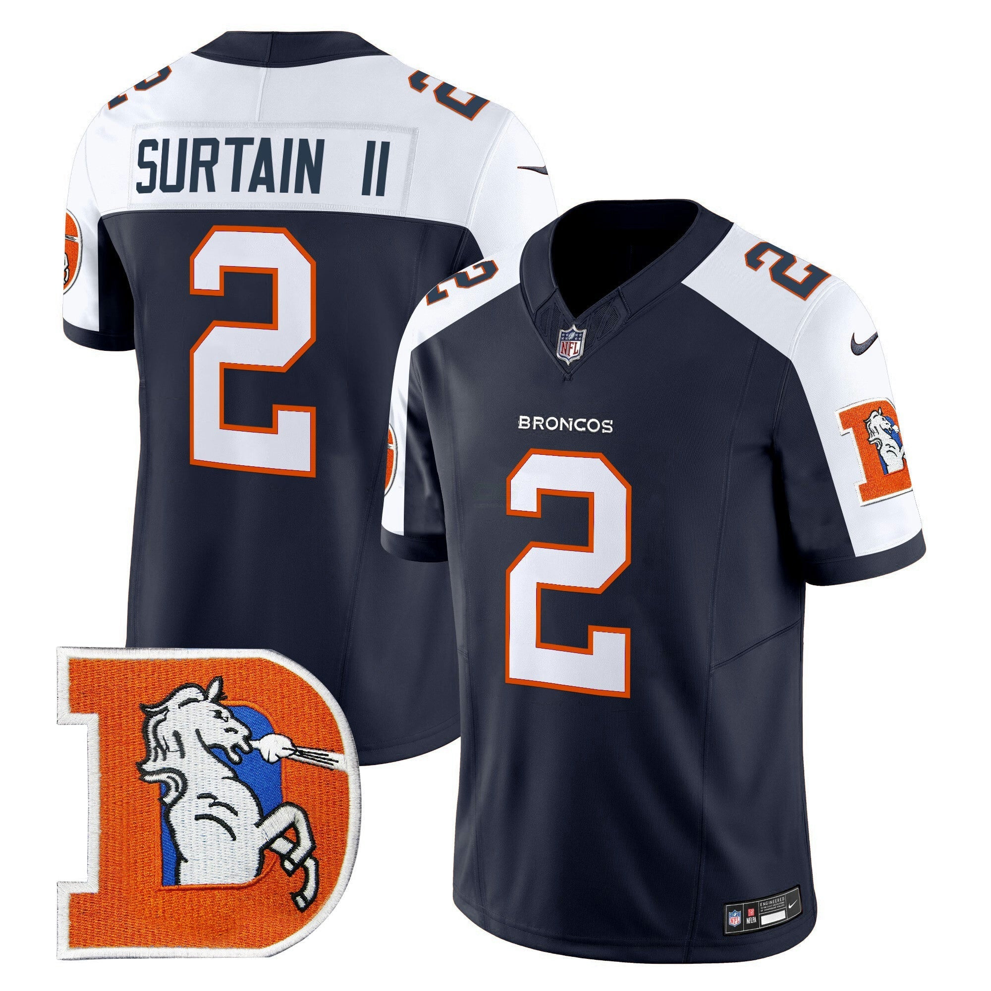 Camisa NFL Men’s Denver Throwback Vapor Limited Jersey V2