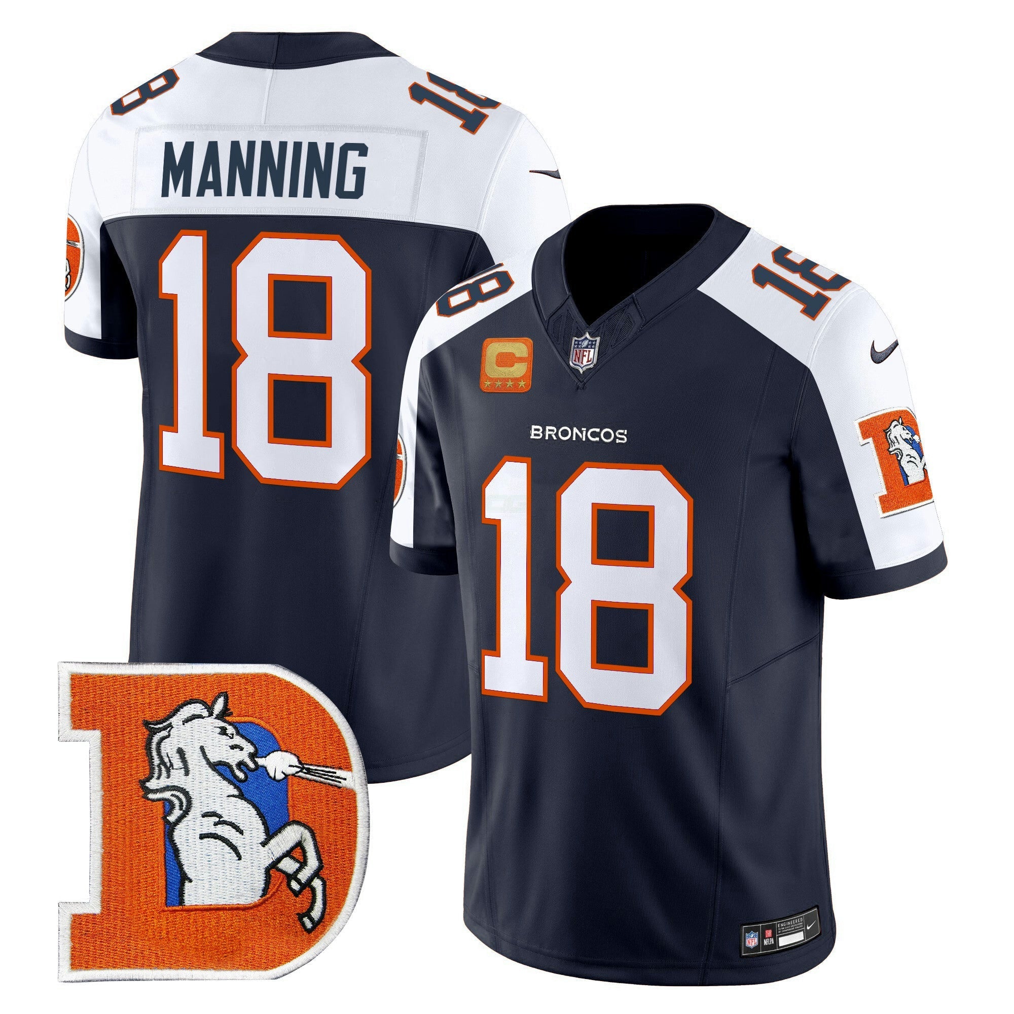 Camisa NFL Men’s Denver Throwback Vapor Limited Jersey V2