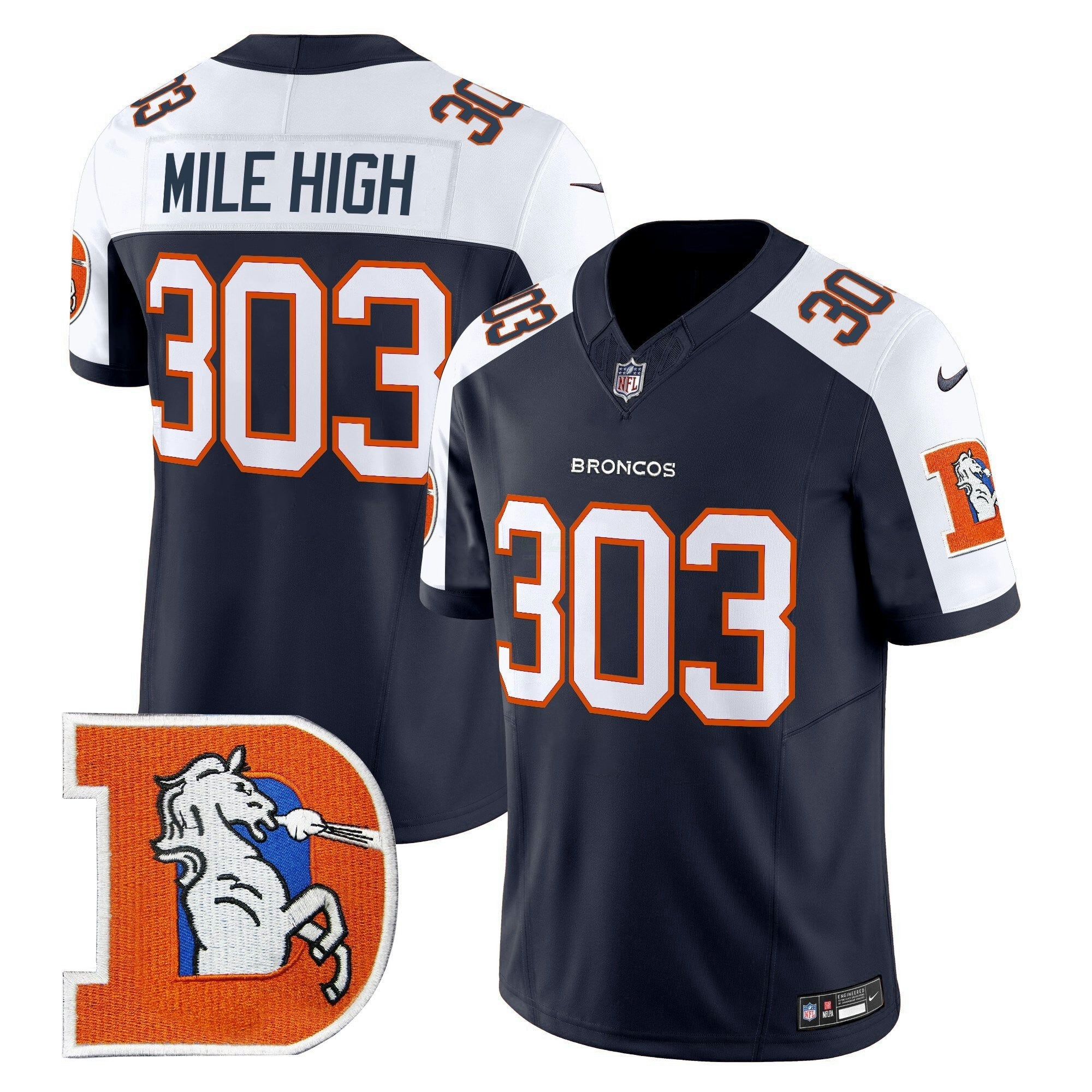 Camisa NFL Men’s Denver Throwback Vapor Limited Jersey V2