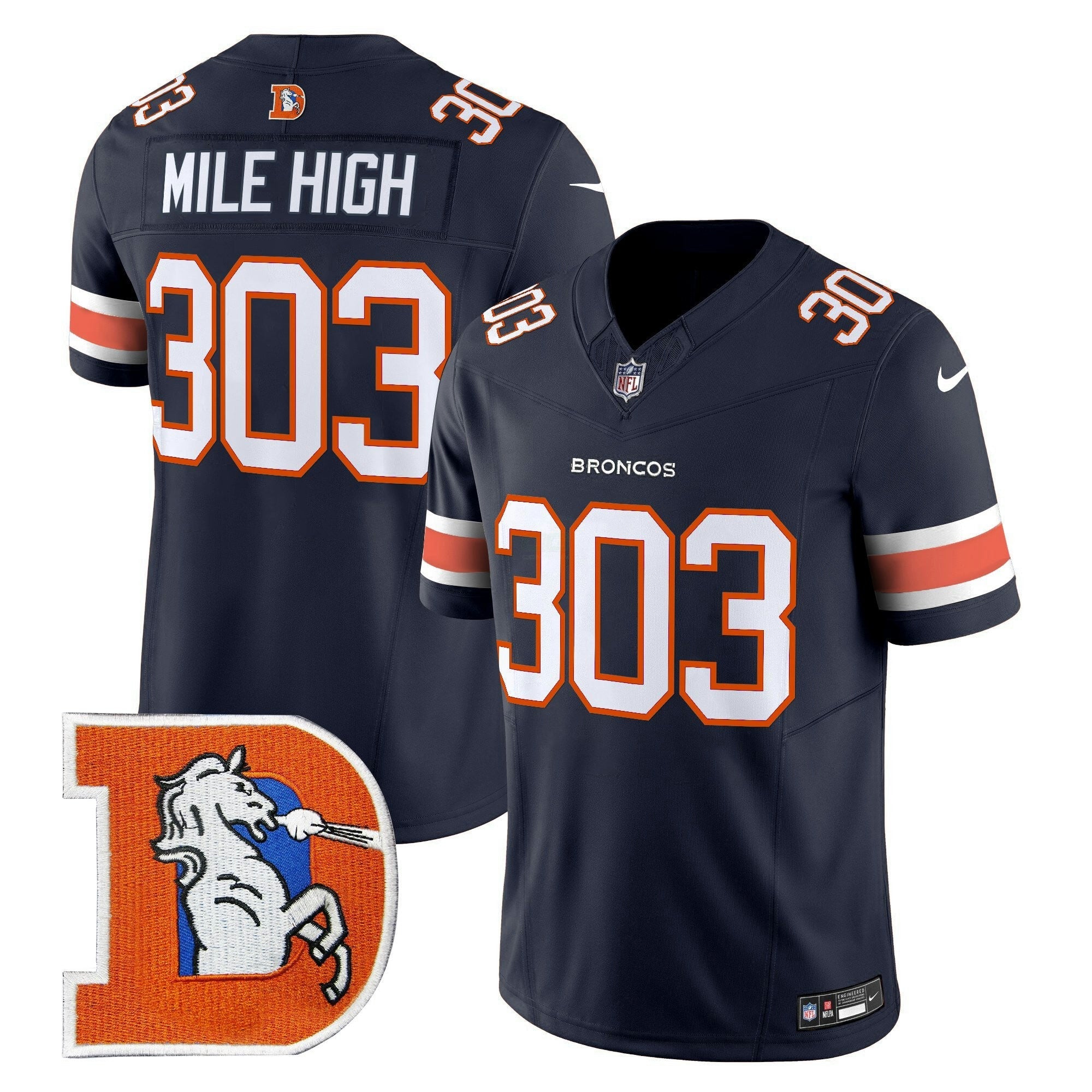 Camisa NFL Men’s Denver Throwback Vapor Limited Jersey V2
