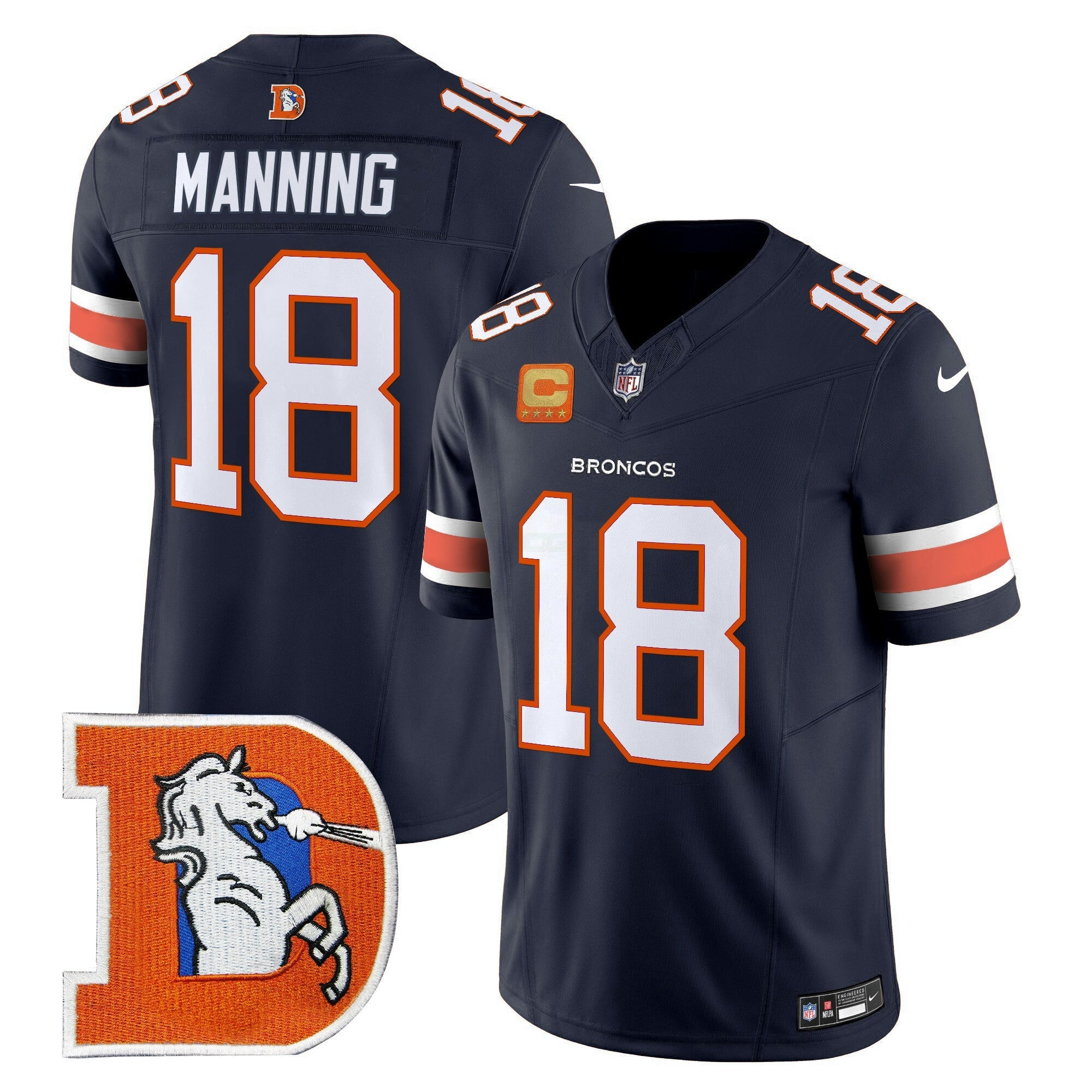 Camisa NFL Men’s Denver Throwback Vapor Limited Jersey V2