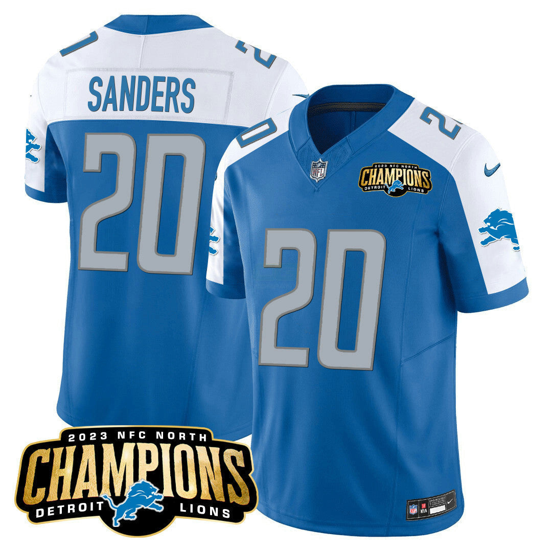 Camisa NFL Men’s Detroit 2023 NFC North Champions Patch Vapor Jersey