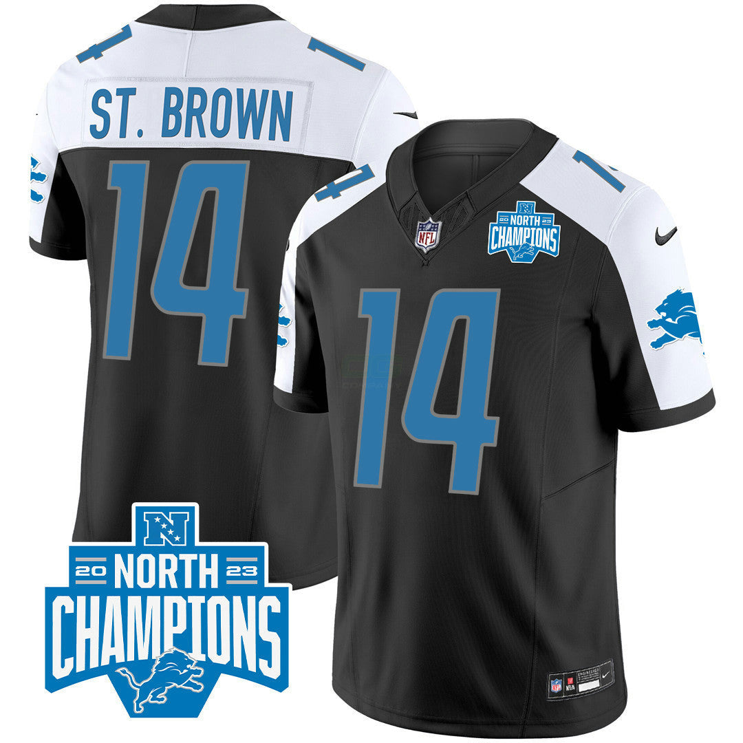 Camisa NFL Men’s Detroit 2023 NFC North Division Champions Patch Vapor Jersey