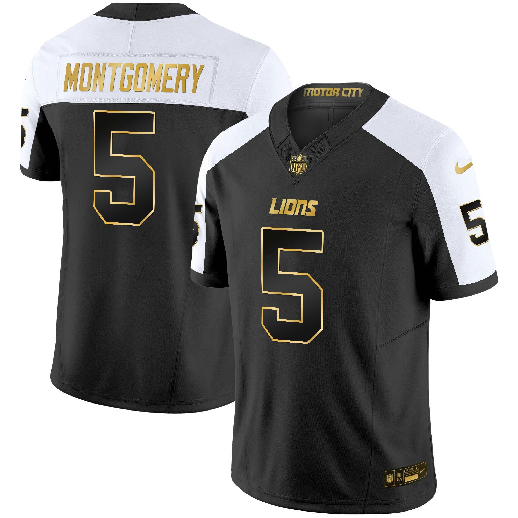 Camisa NFL Men’s Detroit 2024 Dourada Vapor Limited Jersey