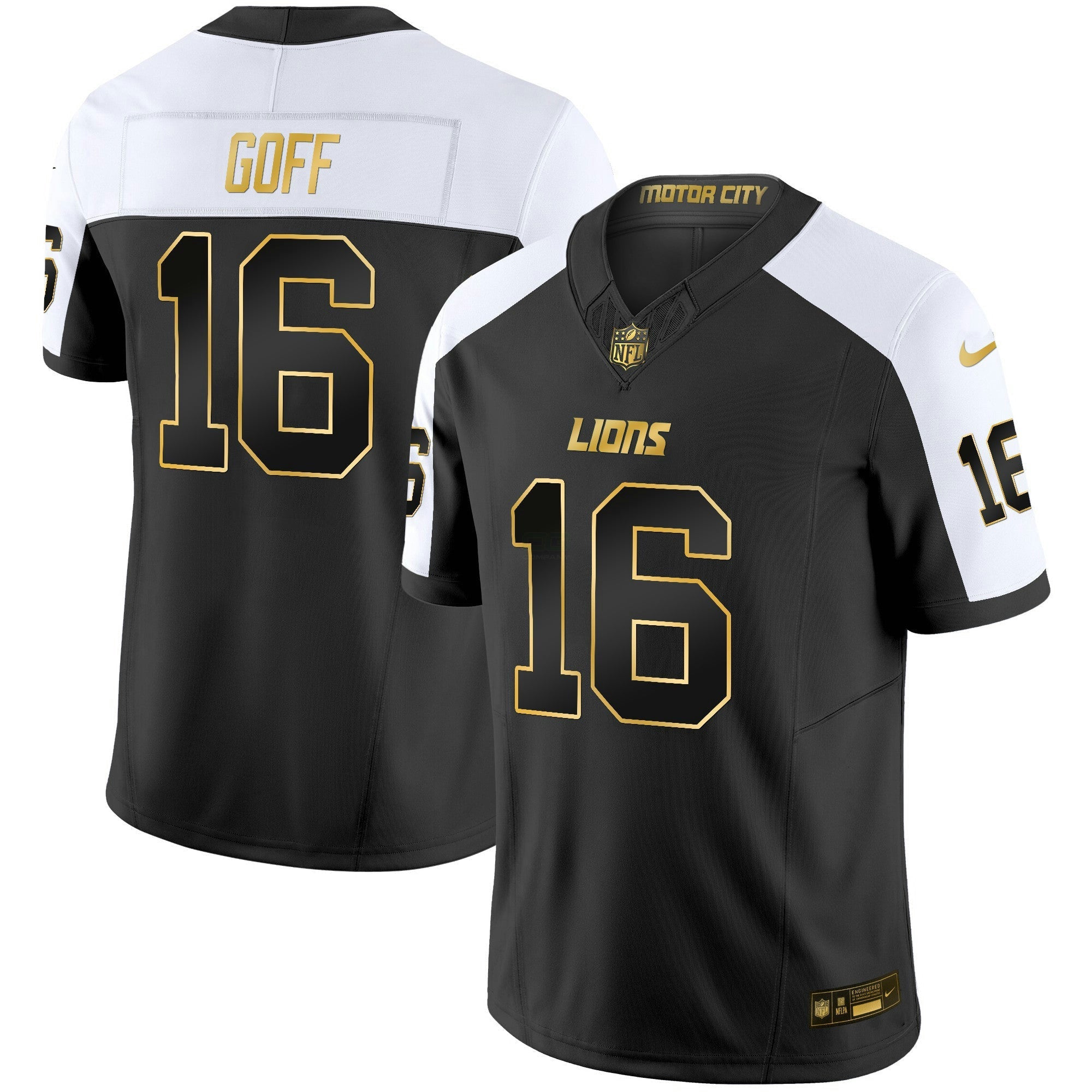 Camisa NFL Men’s Detroit 2024 Dourada Vapor Limited Jersey