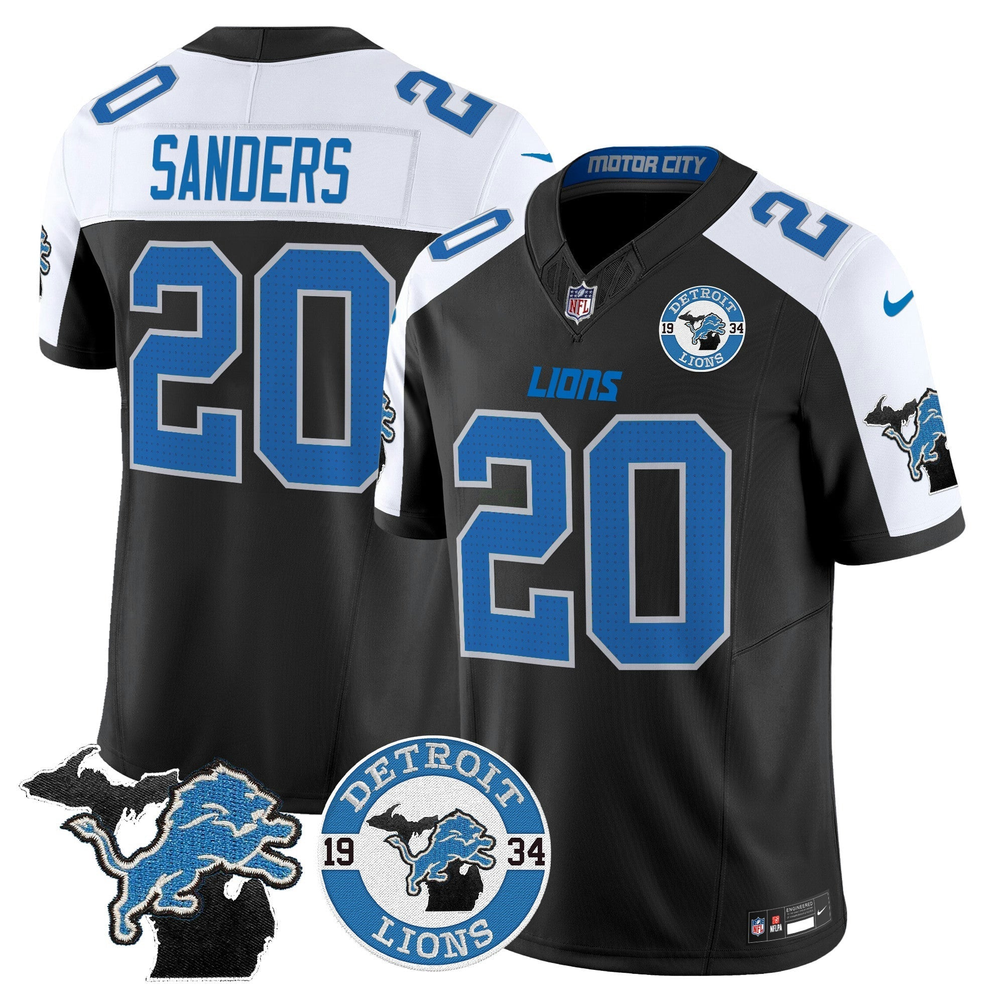 Camisa NFL Men’s Detroit 2024 Vapor Limited Jersey – Est. 1934 Patch