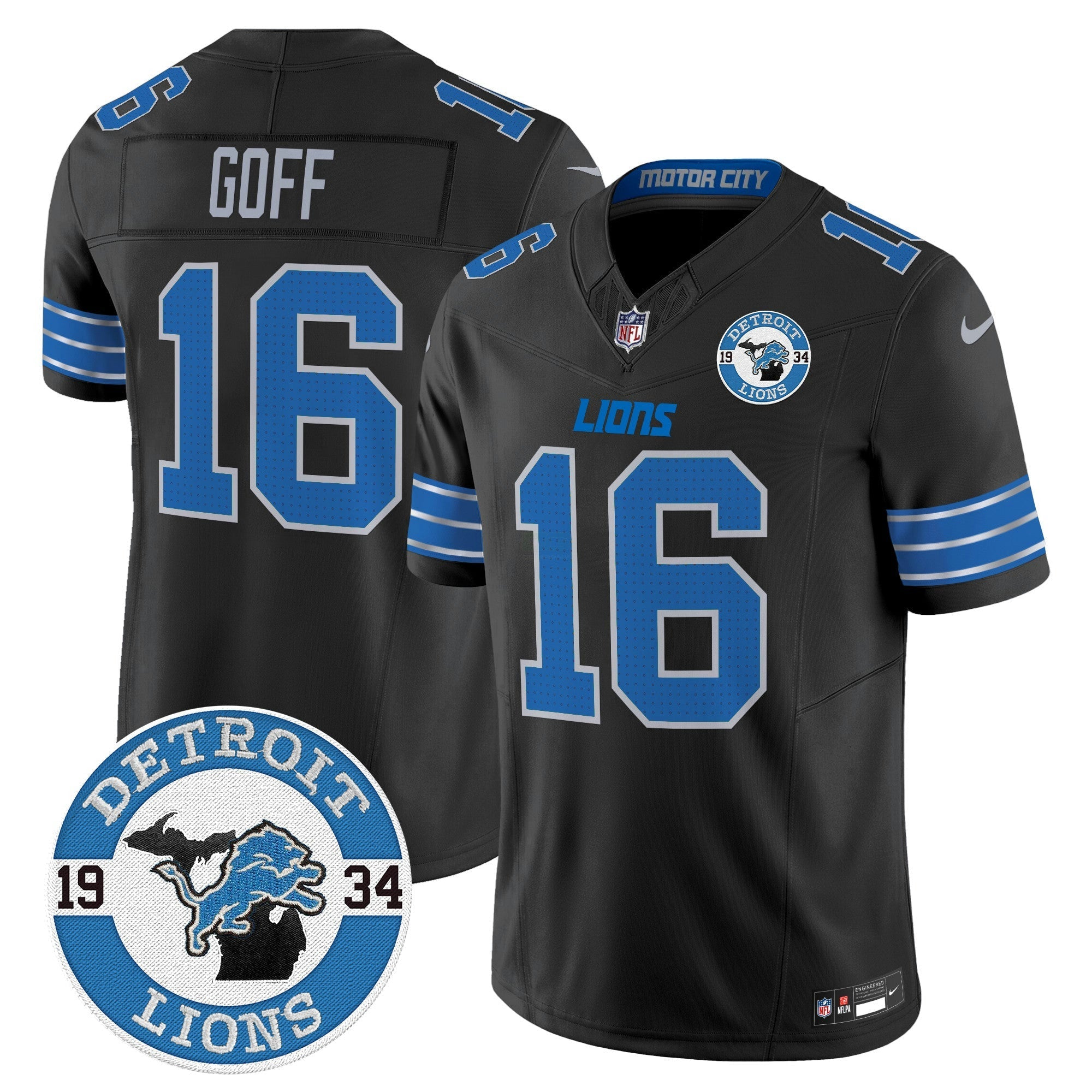 Camisa NFL Men’s Detroit 2024 Vapor Limited Jersey – Est. 1934 Patch