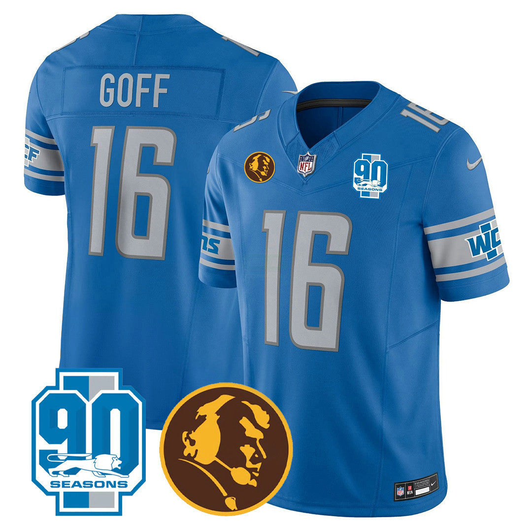 Camisa NFL Men’s Detroit 90th & John Madden Patch Jersey