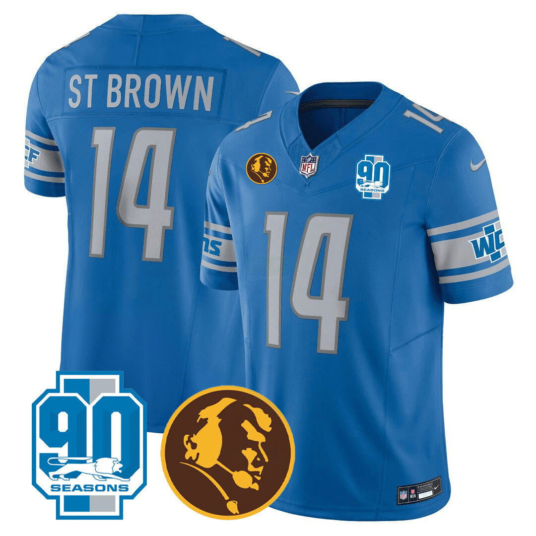 Camisa NFL Men’s Detroit 90th & John Madden Patch Jersey