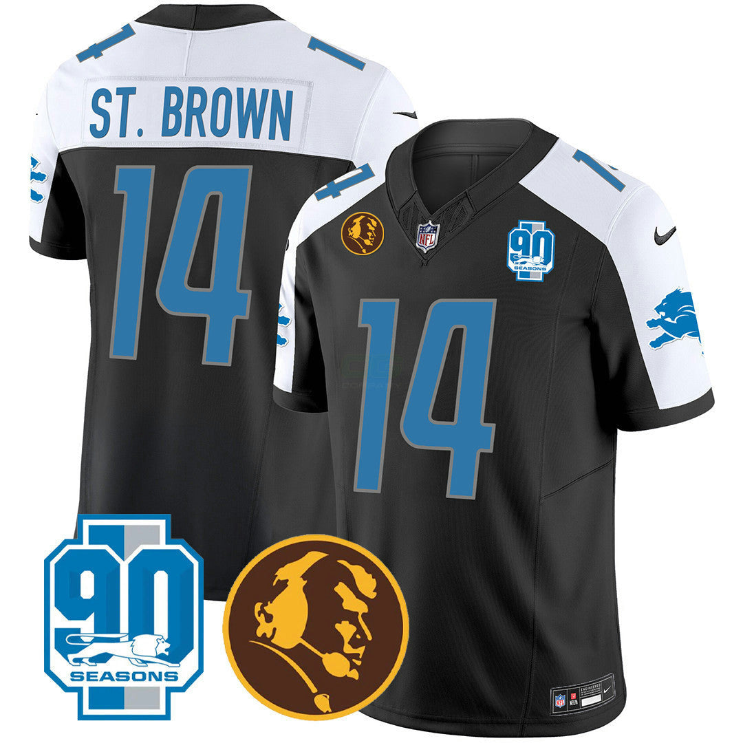 Camisa NFL Men’s Detroit 90th & John Madden Patch Jersey