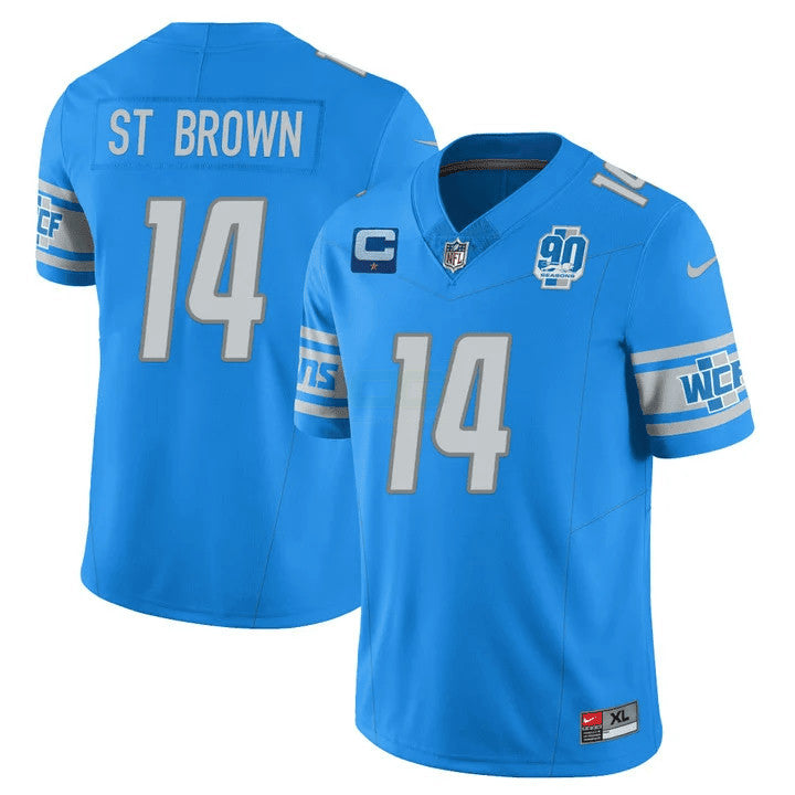 Camisa NFL Men’s Detroit 90th Year Patch Vapor Jersey V2
