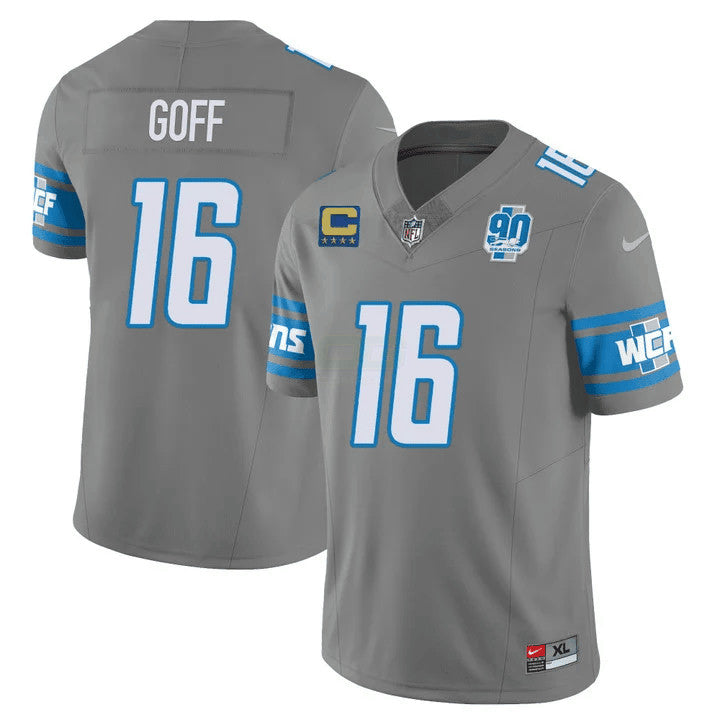 Camisa NFL Men’s Detroit 90th Year Patch Vapor Jersey V2