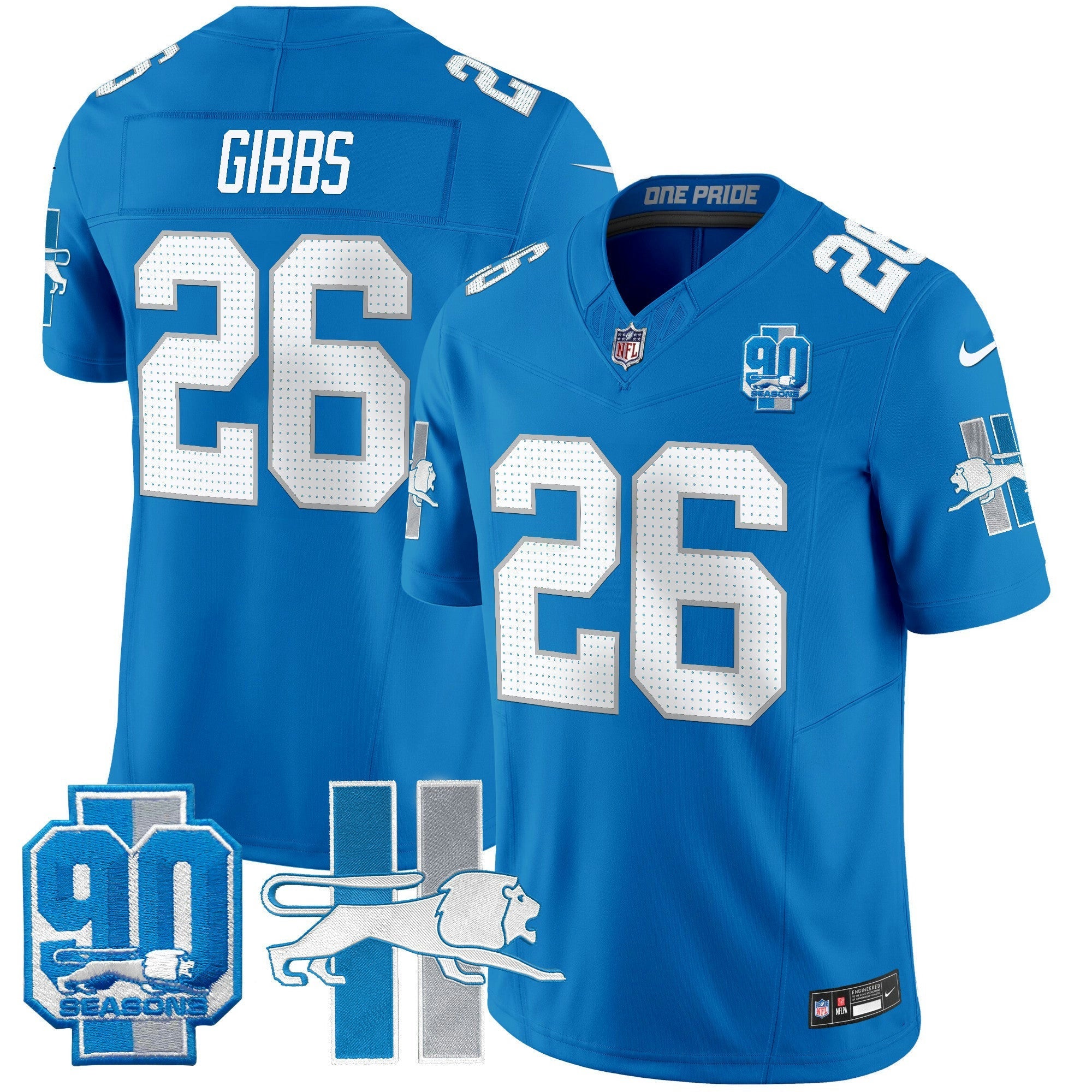 Camisa NFL Men’s Detroit Lion 1946 Throwback Vapor Limited Jersey