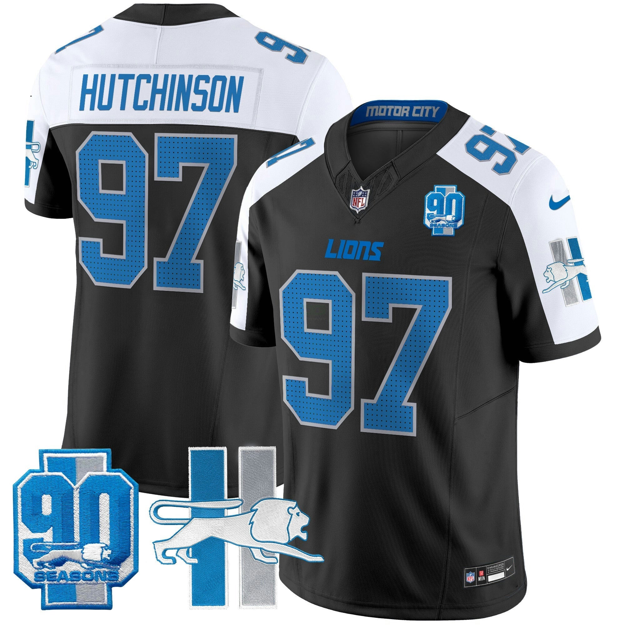 Camisa NFL Men’s Detroit Lion 1946 Throwback Vapor Limited Jersey