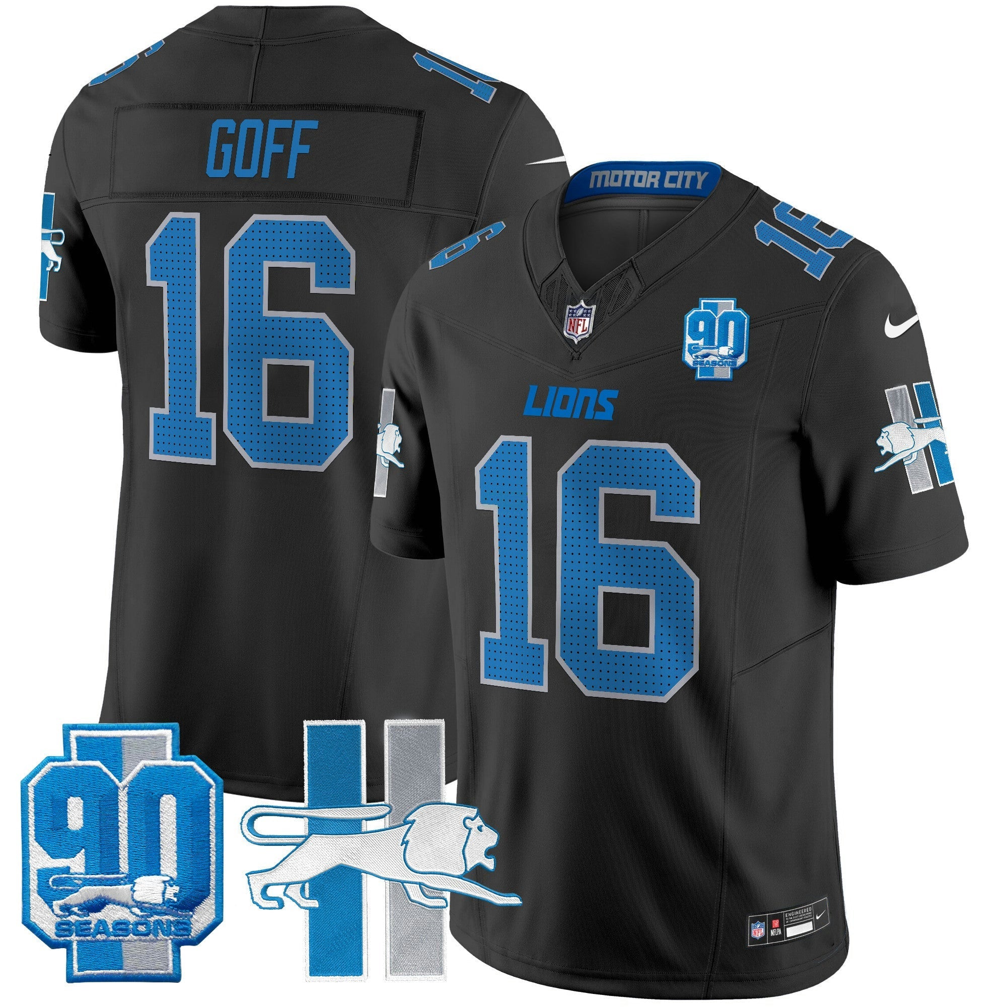 Camisa NFL Men’s Detroit Lion 1946 Throwback Vapor Limited Jersey