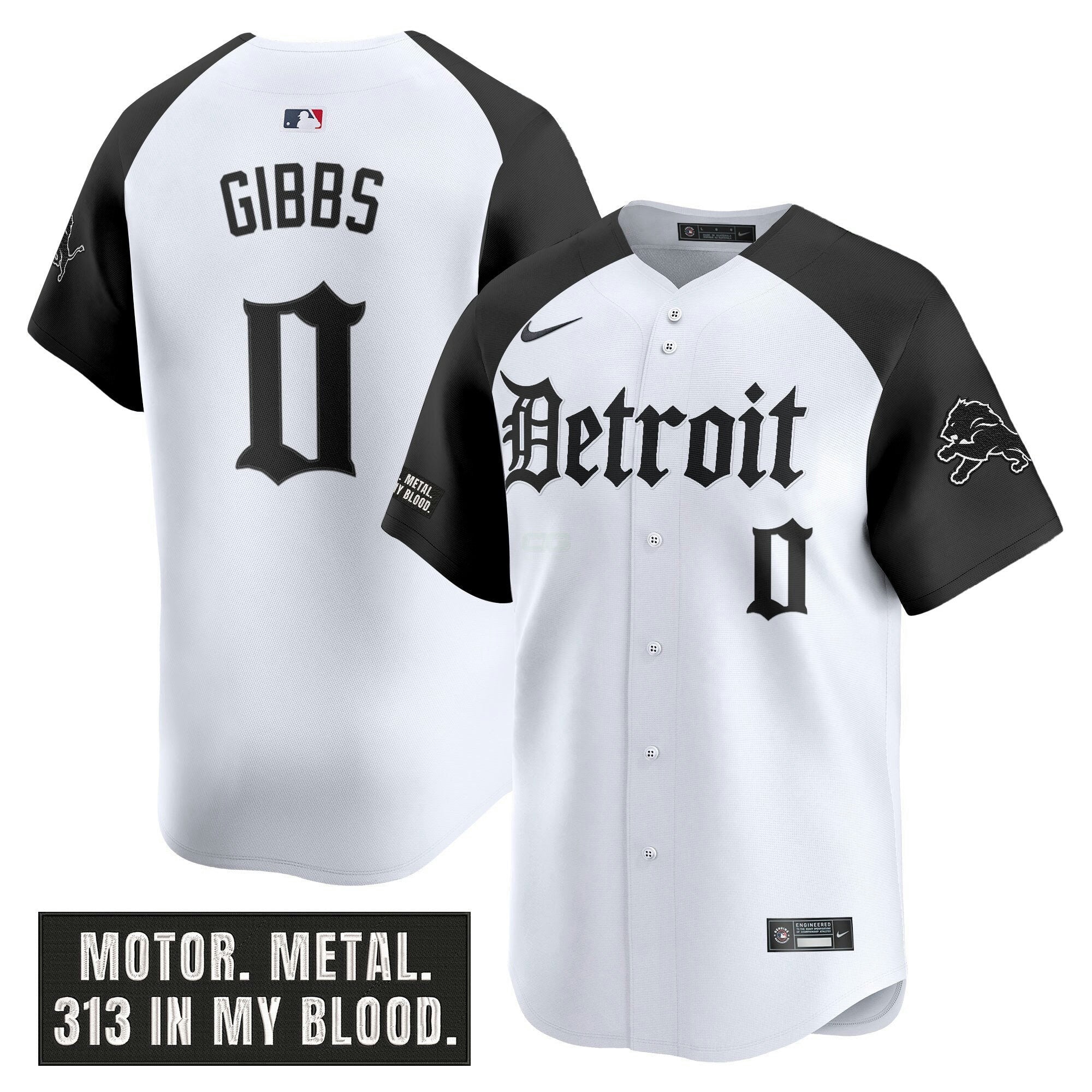 Camisa NFL Men’s Detroit ‘Motor Gothic Edition’ Vapor Premier Limited Jersey