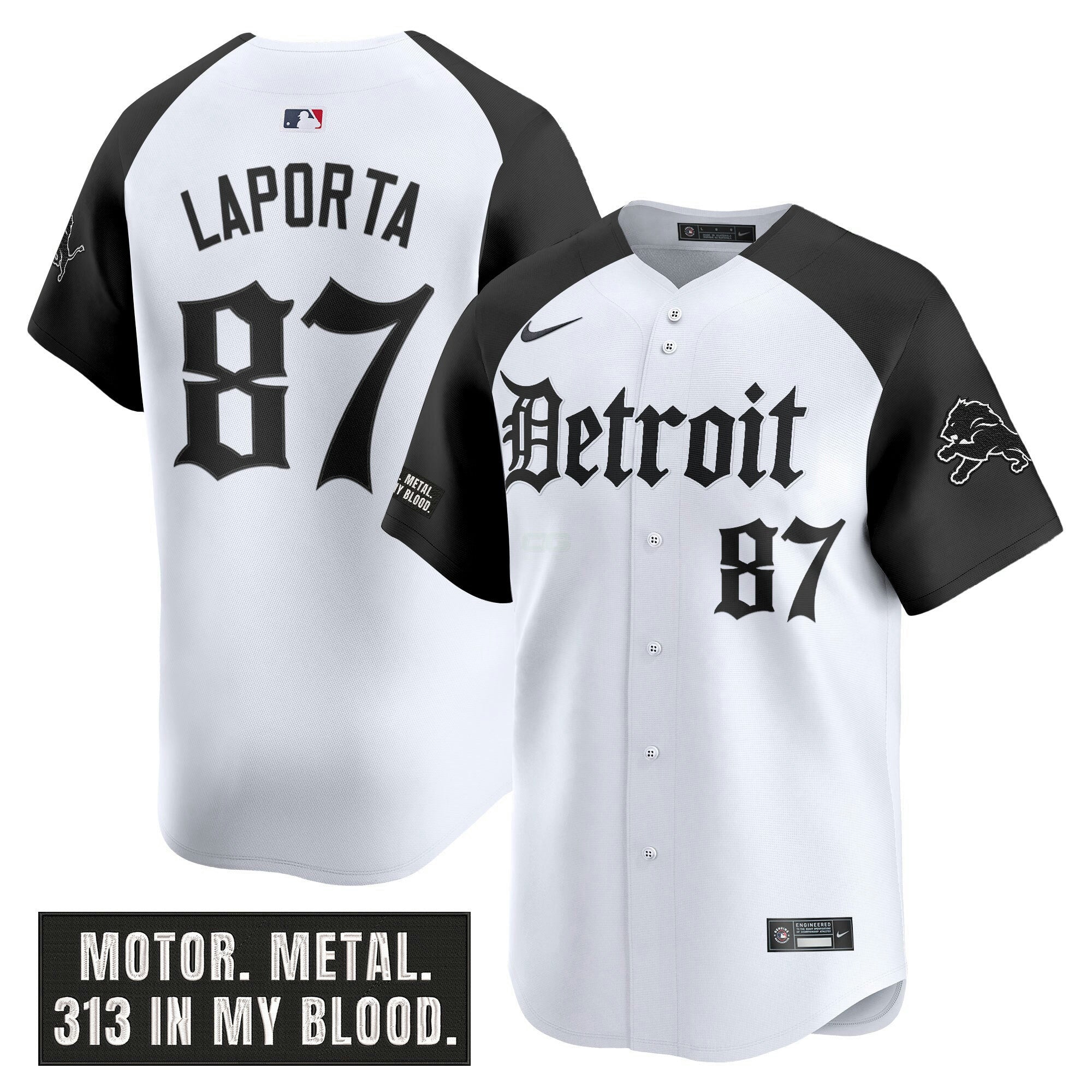 Camisa NFL Men’s Detroit ‘Motor Gothic Edition’ Vapor Premier Limited Jersey