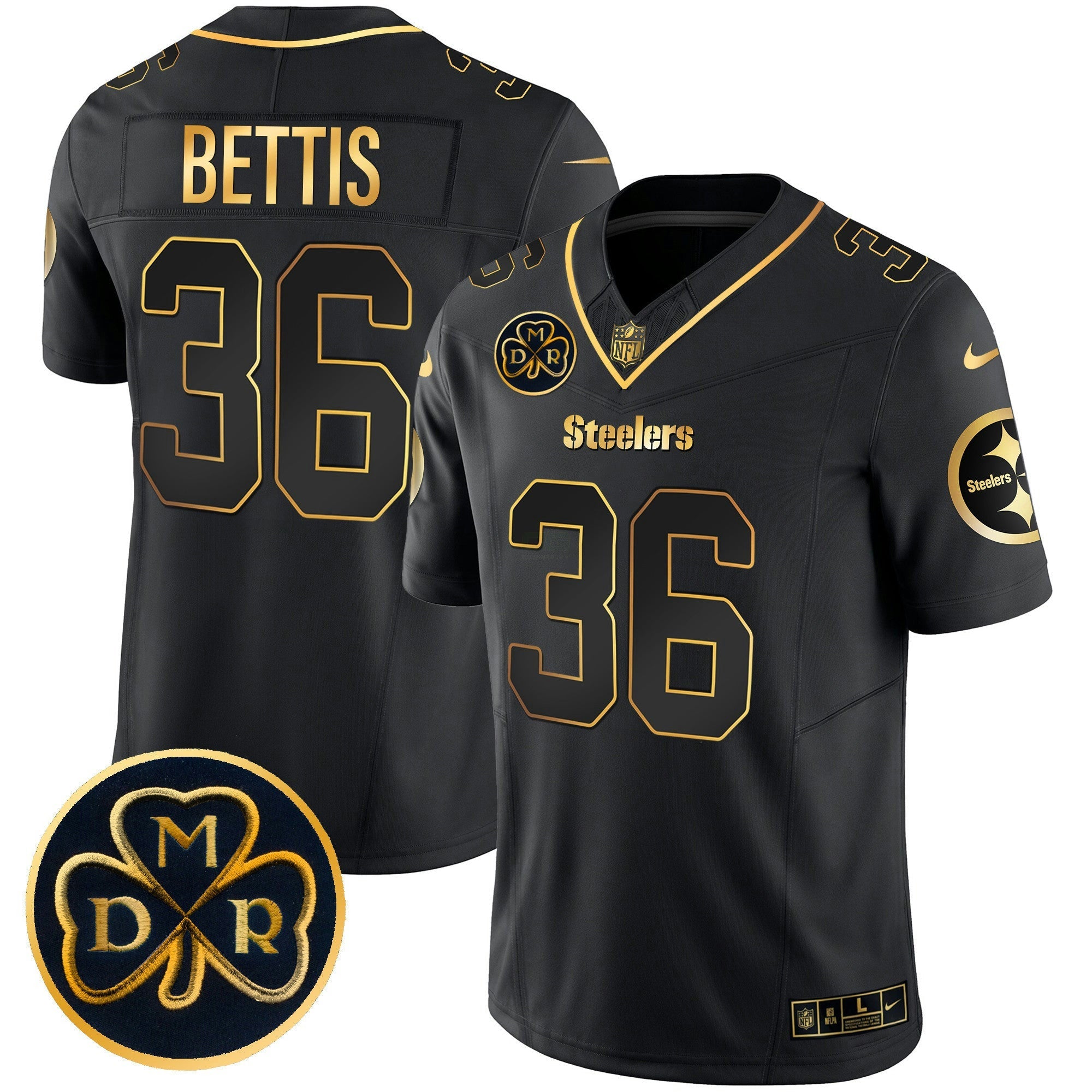 Camisa NFL Men’s DMR Patch Dourada Vapor Limited Jersey