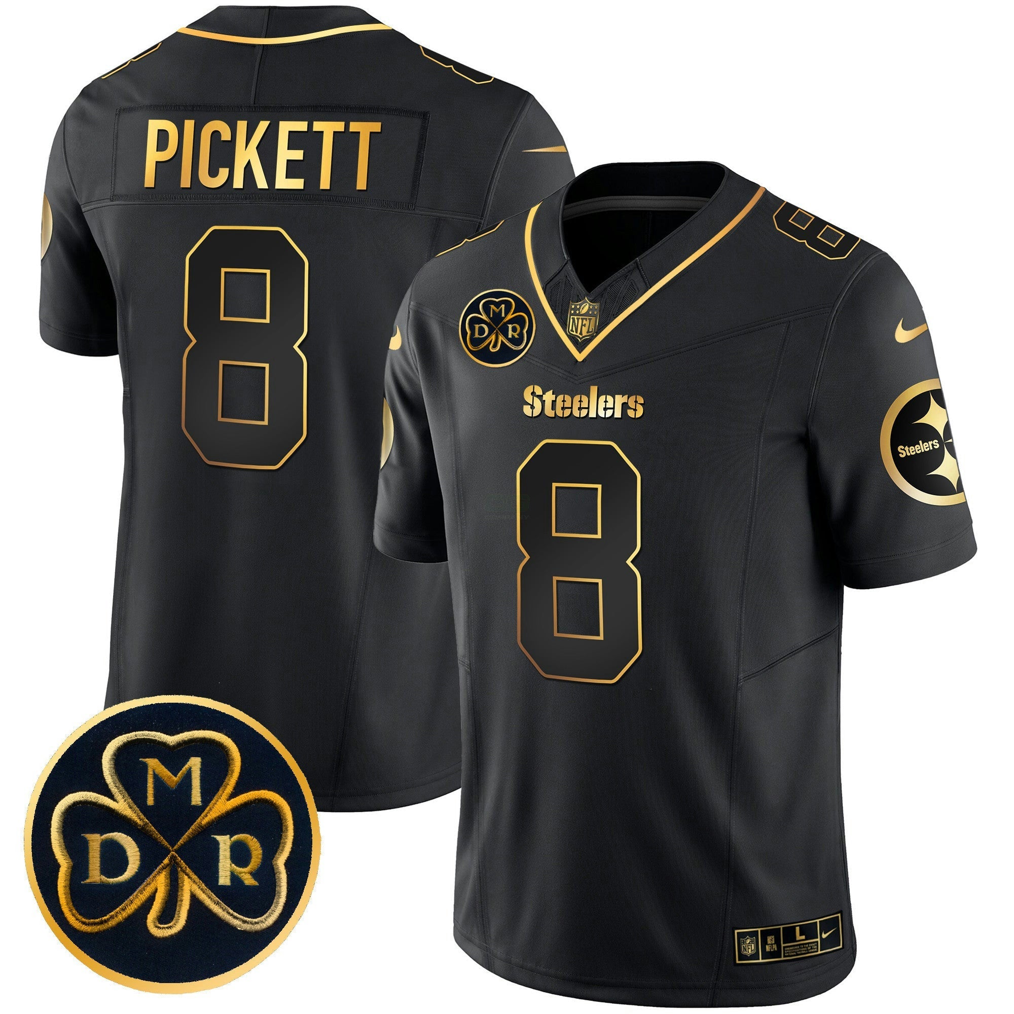 Camisa NFL Men’s DMR Patch Dourada Vapor Limited Jersey