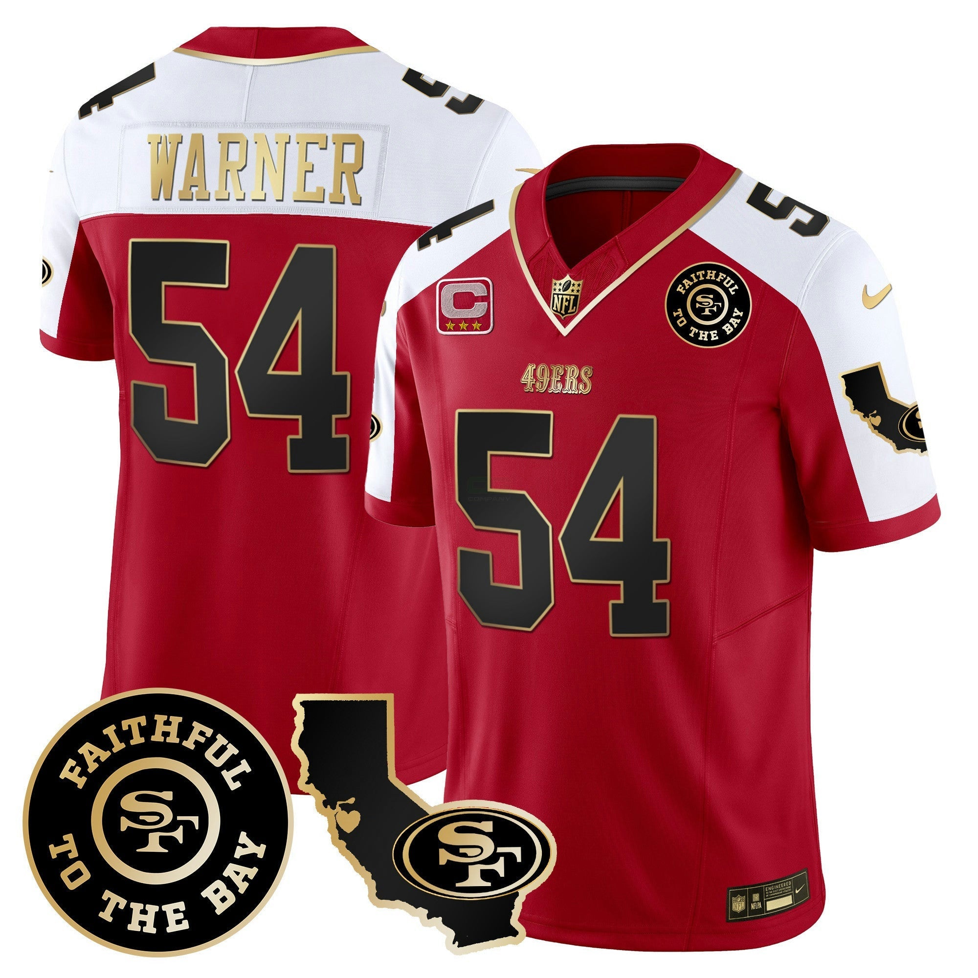 Camisa NFL Men’s Faithful & California Patch Vapor Jersey