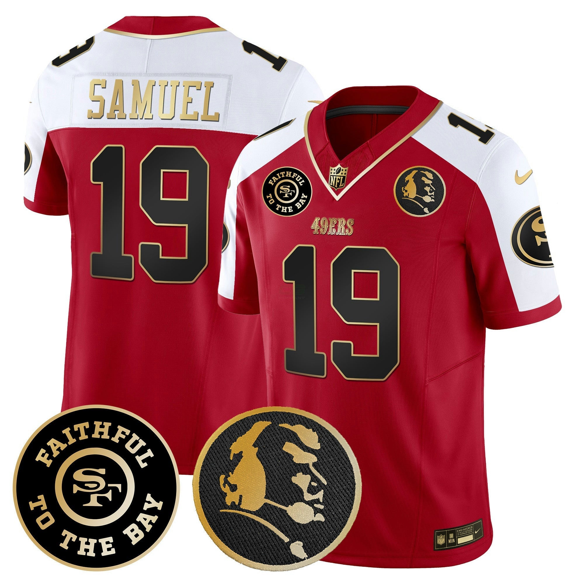 Camisa NFL Men’s Faithful & John Madden Patch Vapor Jersey