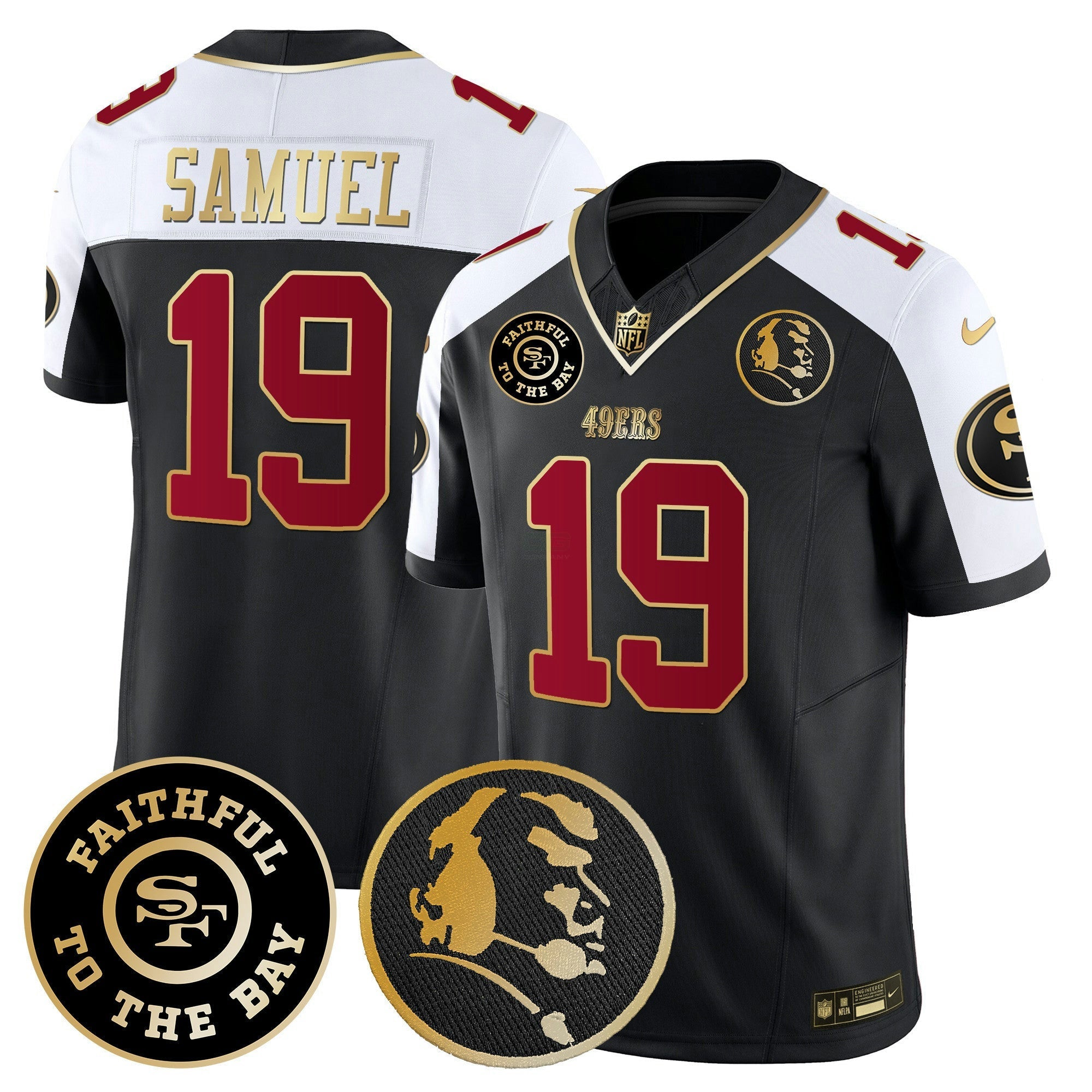 Camisa NFL Men’s Faithful & John Madden Patch Vapor Jersey