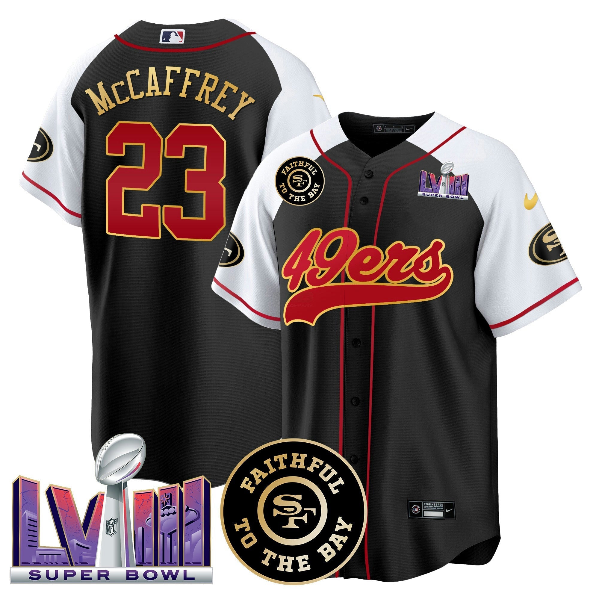 Camisa NFL Men’s Faithful & Super Bowl LVIII Patch Jersey