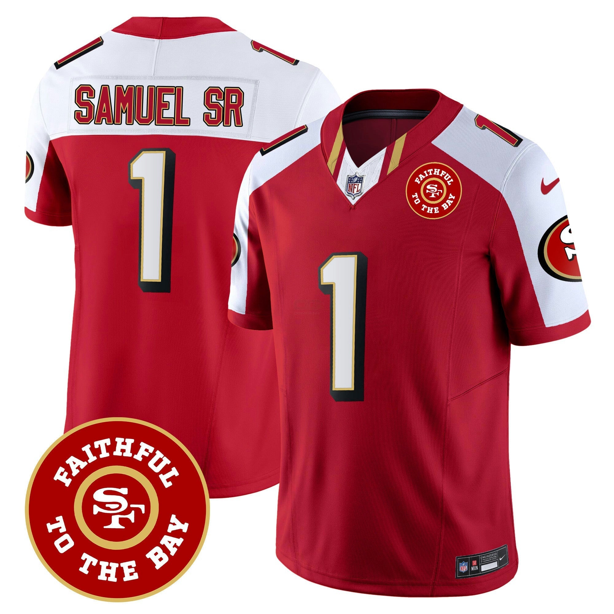 Camisa NFL Men’s Faithful To The Bay Patch Vapor Limited Jersey V9