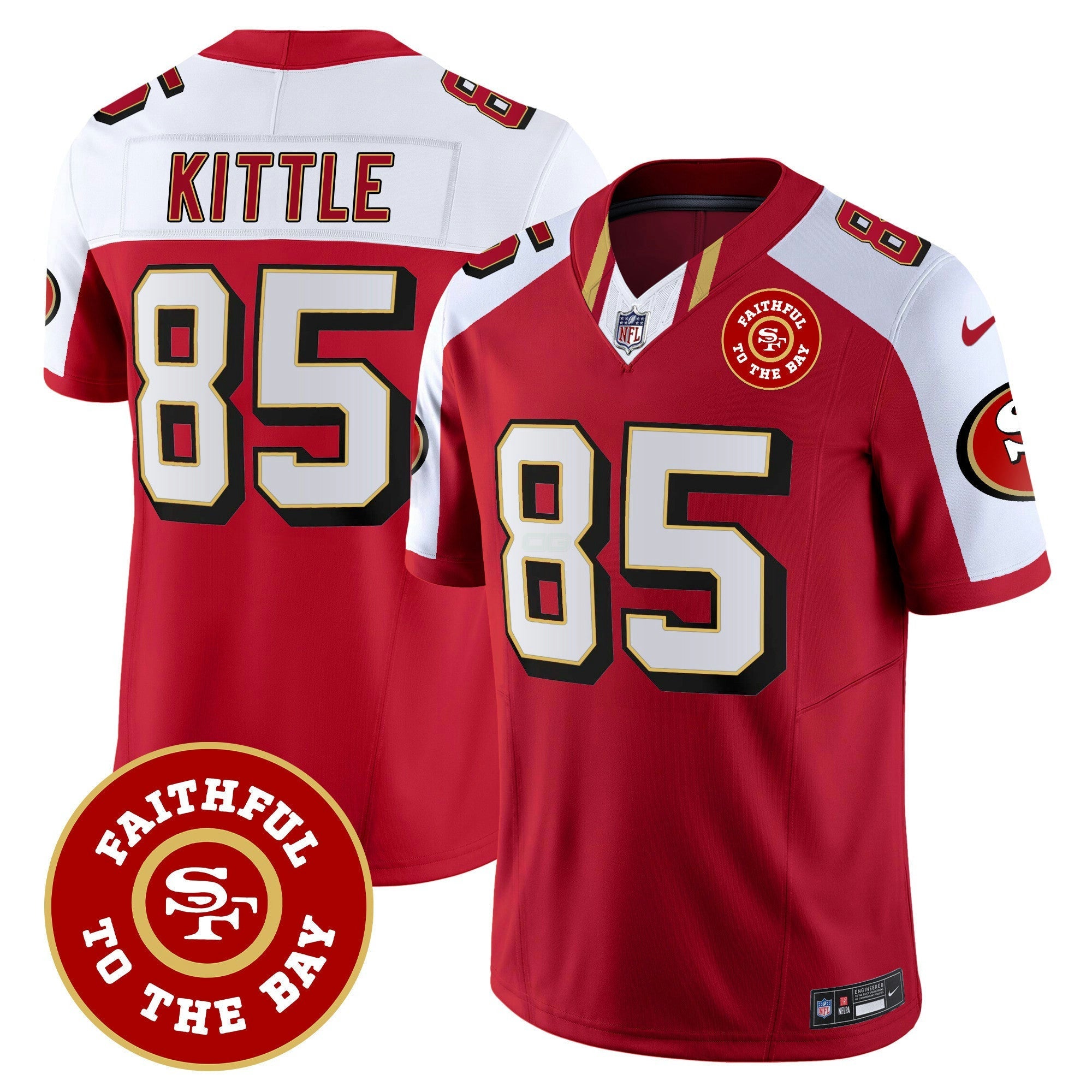 Camisa NFL Men’s Faithful To The Bay Patch Vapor Limited Jersey V9
