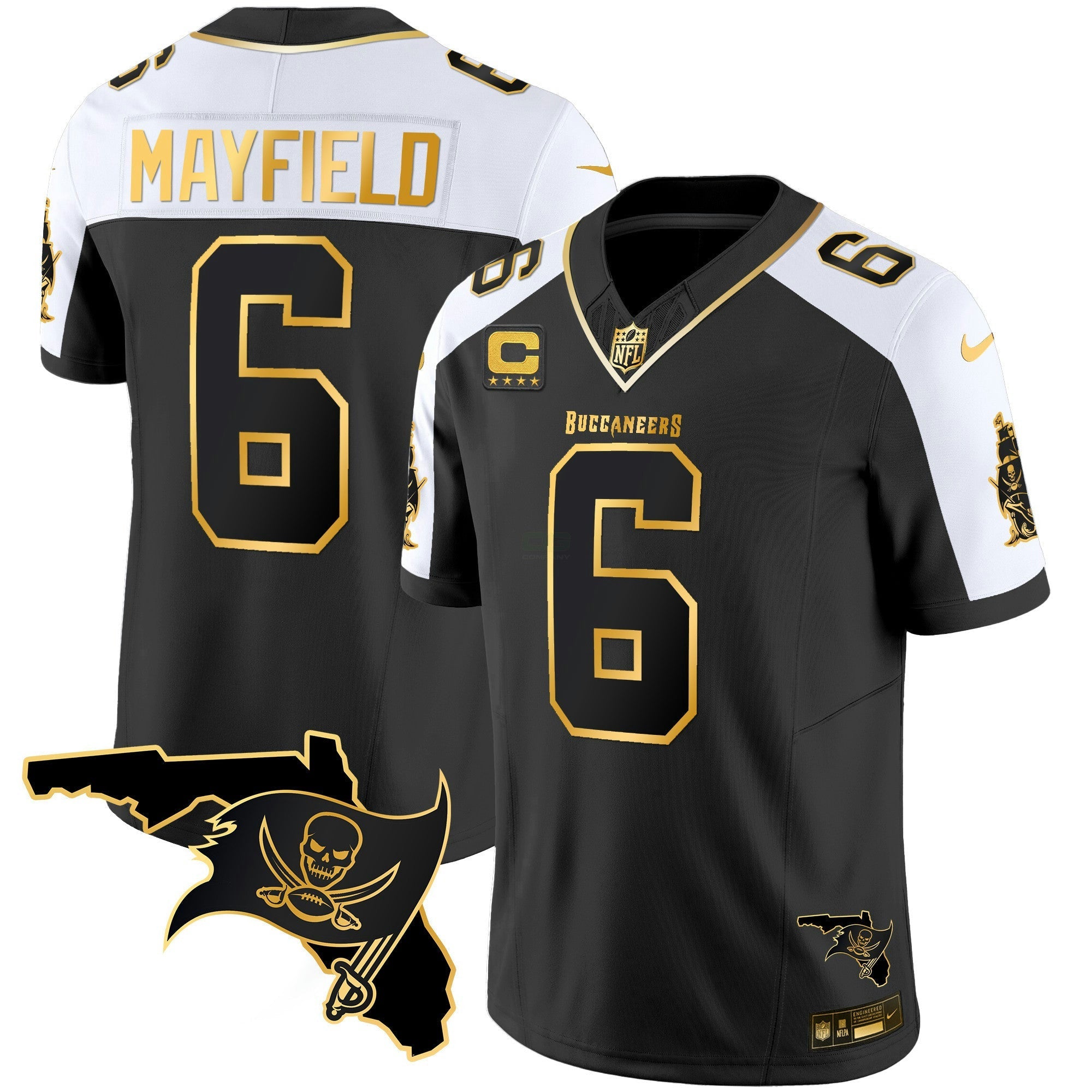 Camisa NFL Men’s Florida Patch Vapor Dourada Jersey – All Stitched – Nebswagg