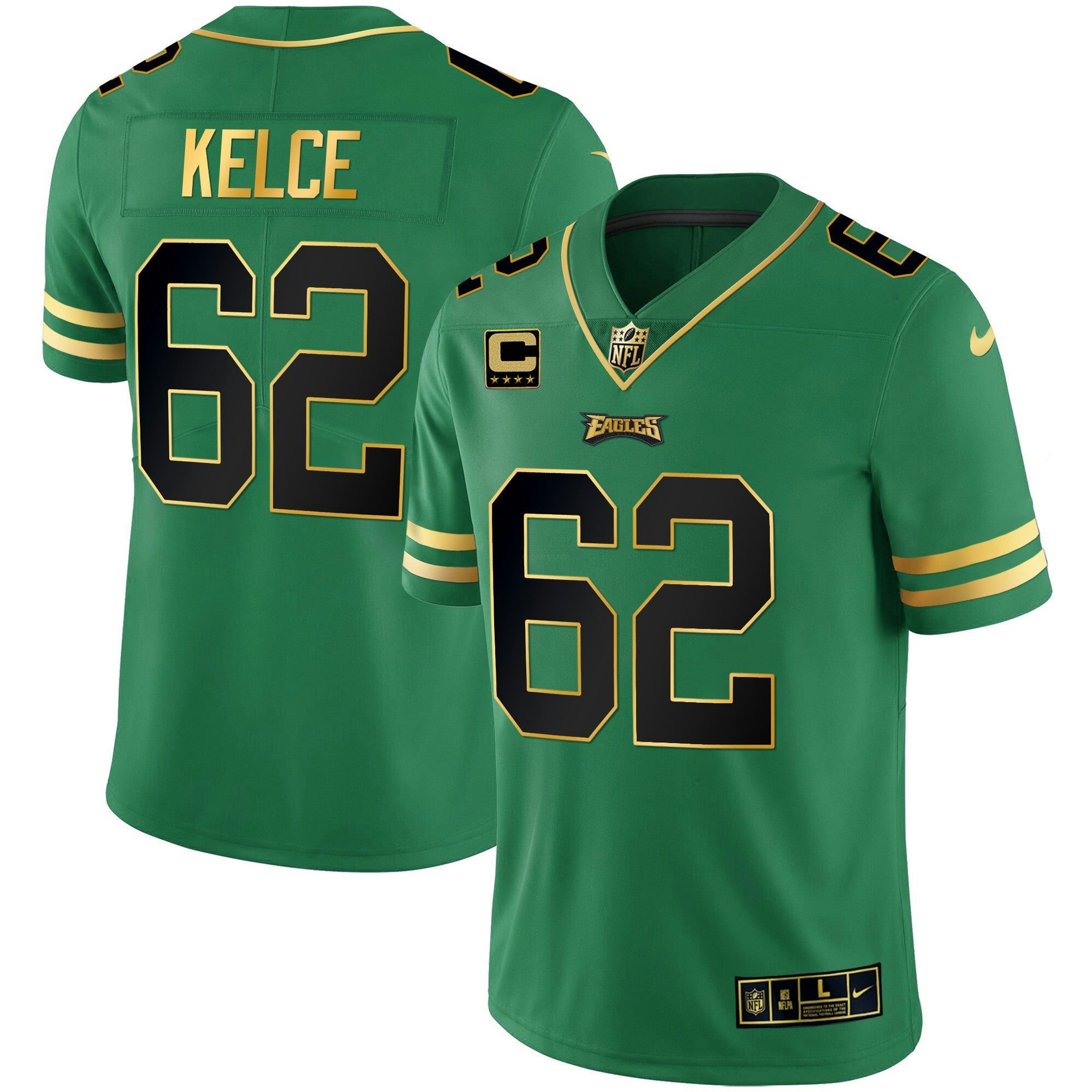 Camisa NFL Men’s Gold & Kelly Vapor Jersey V3