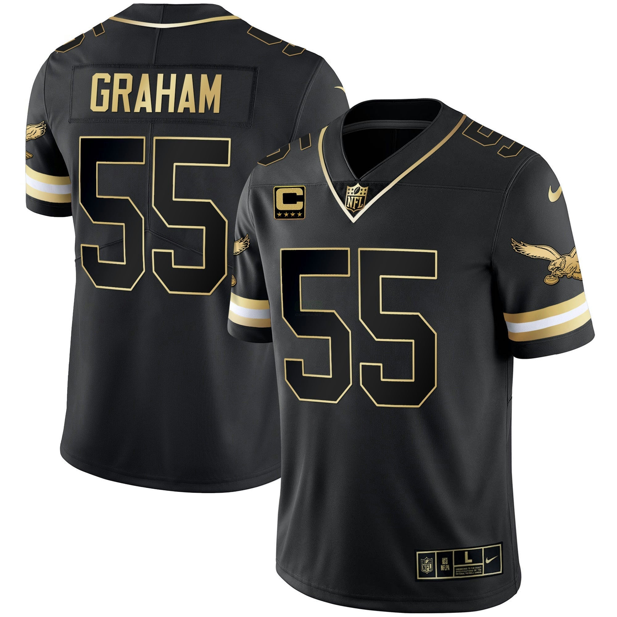 Camisa NFL Men’s Gold & Kelly Vapor Throwback Jersey