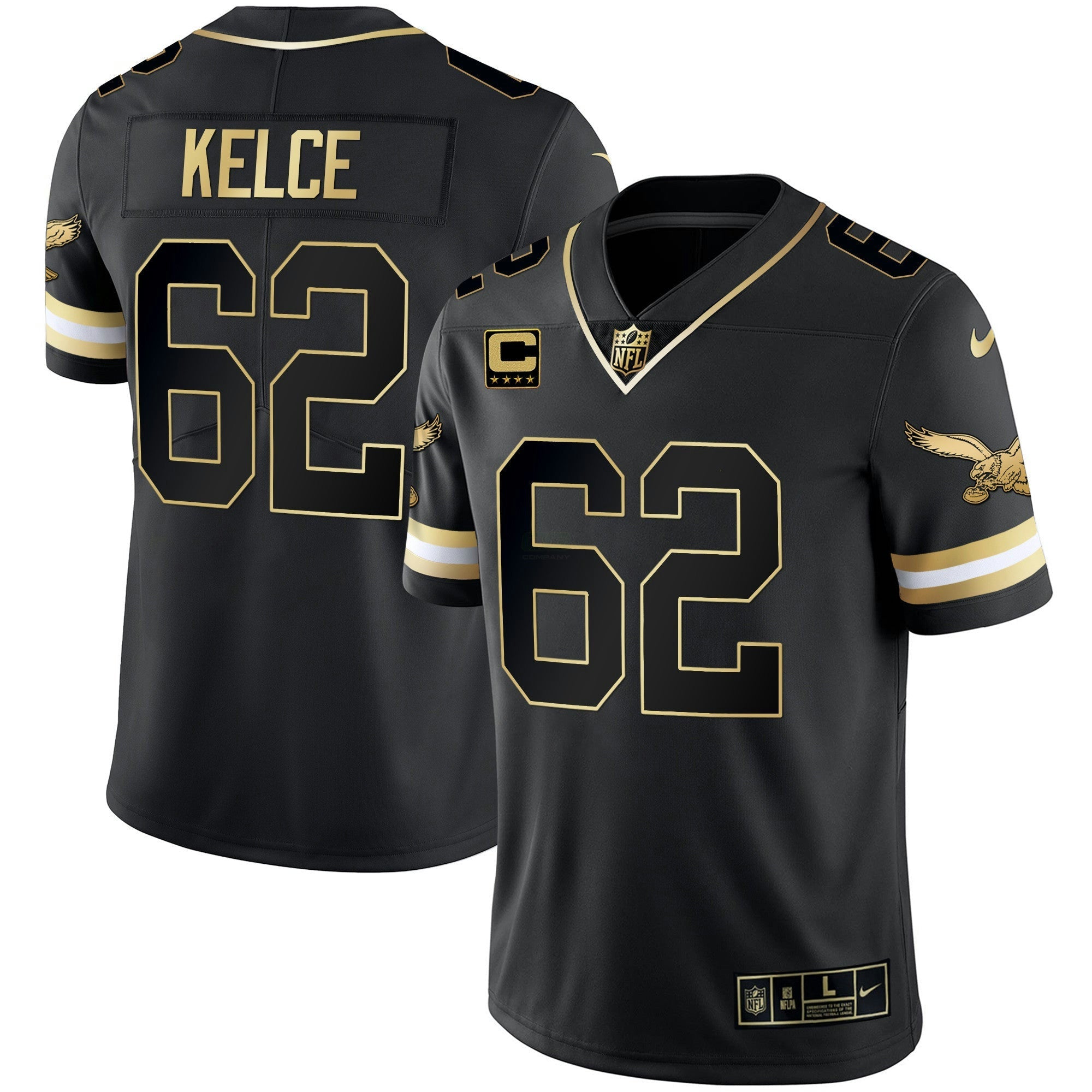 Camisa NFL Men’s Gold & Kelly Vapor Throwback Jersey