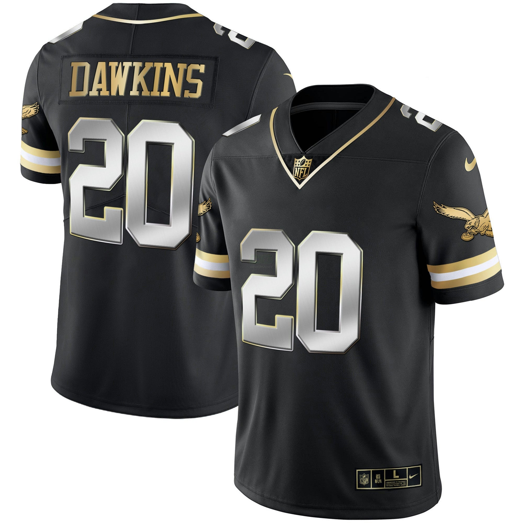 Camisa NFL Men’s Gold & Kelly Vapor Throwback Jersey