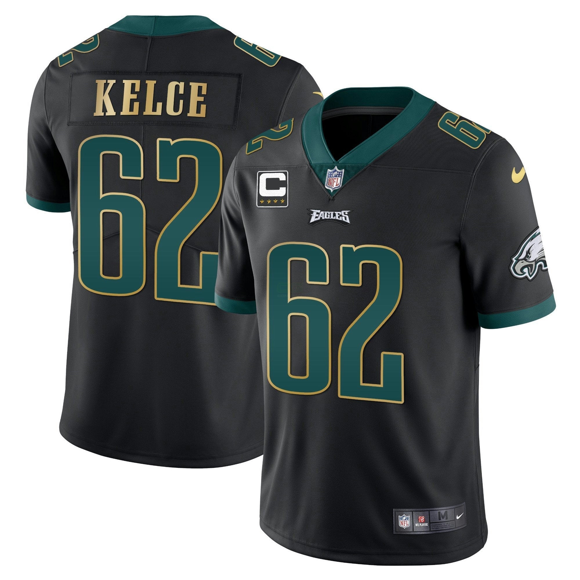 Camisa NFL Men’s Gold Trim Vapor Player Jersey