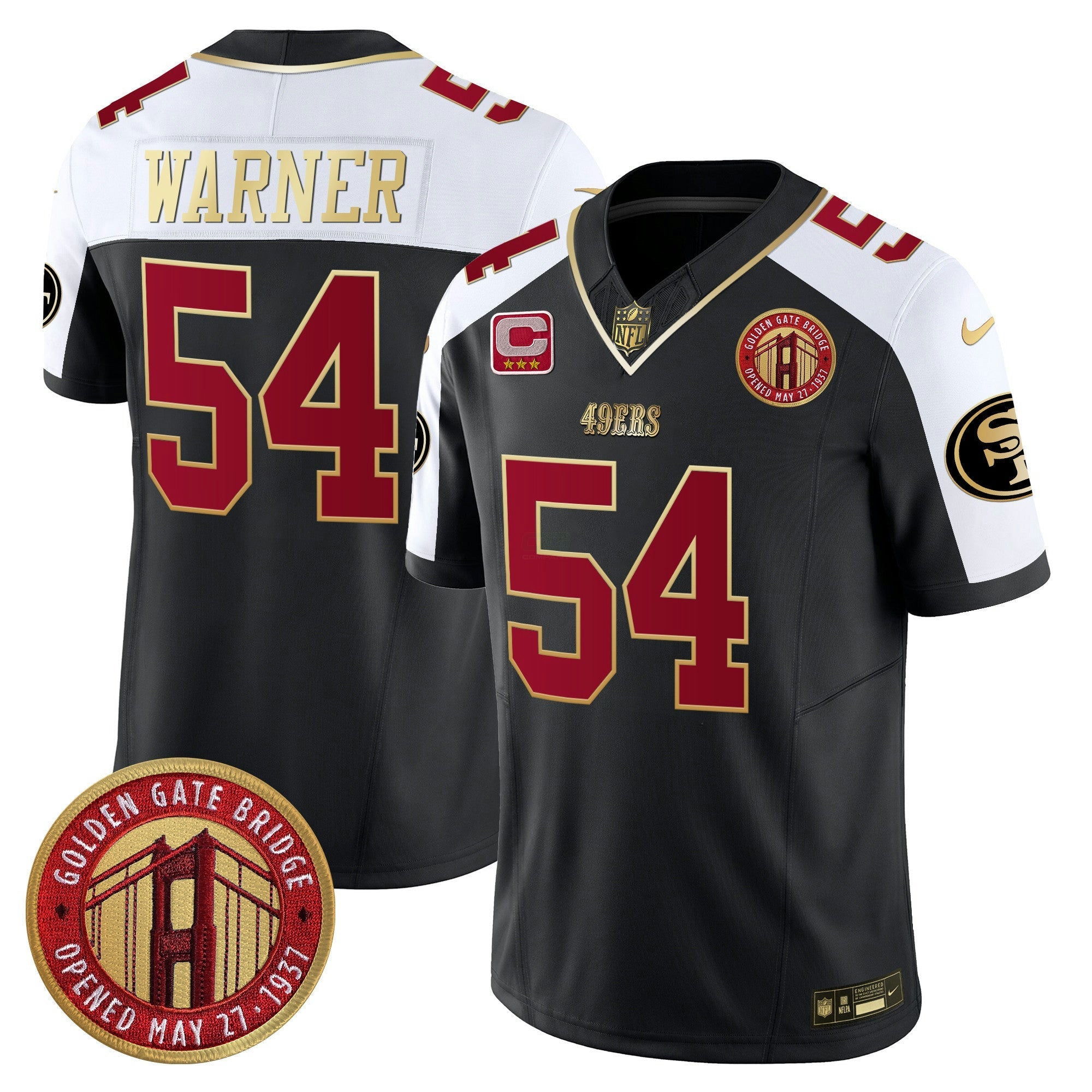 Camisa NFL Men’s Golden Gate Bridge Patch Vapor Limited Jersey