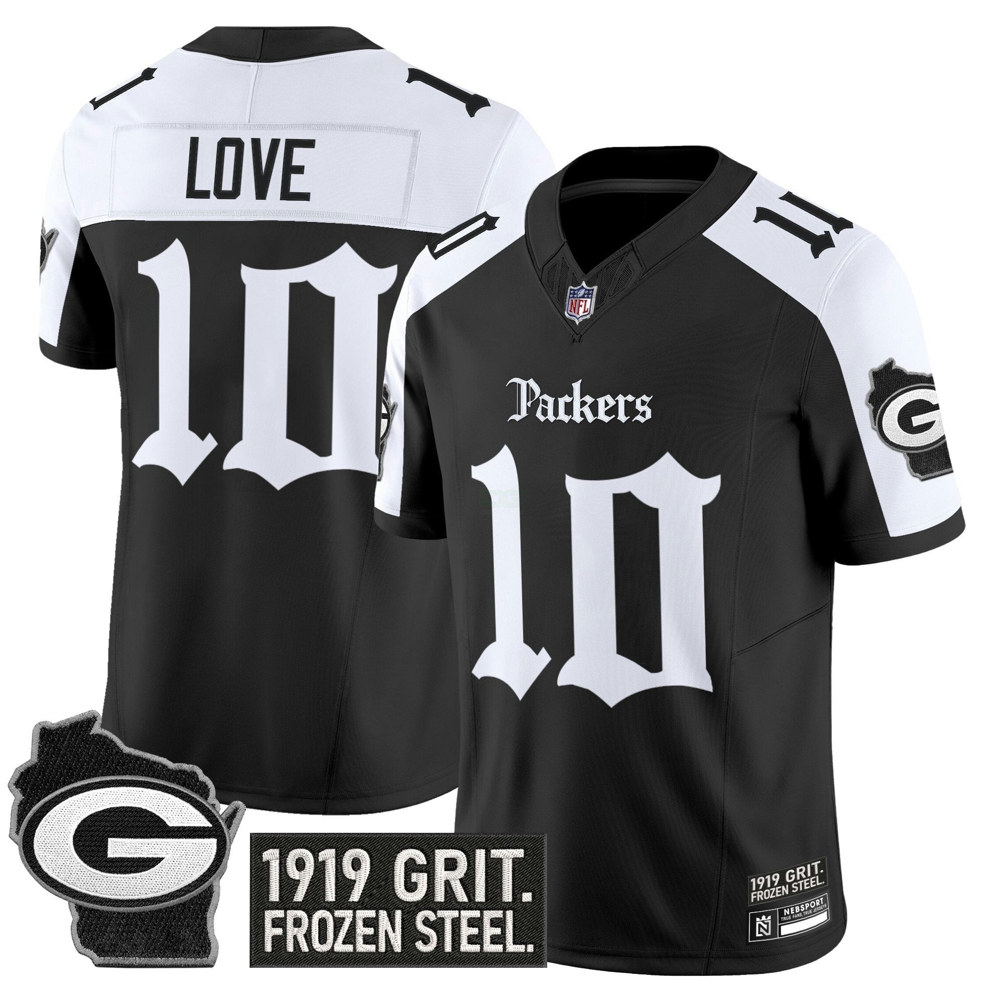 Camisa NFL Men’s Green Bay ‘Gothic Frozen Tundra Edition’ Vapor Limited Jersey