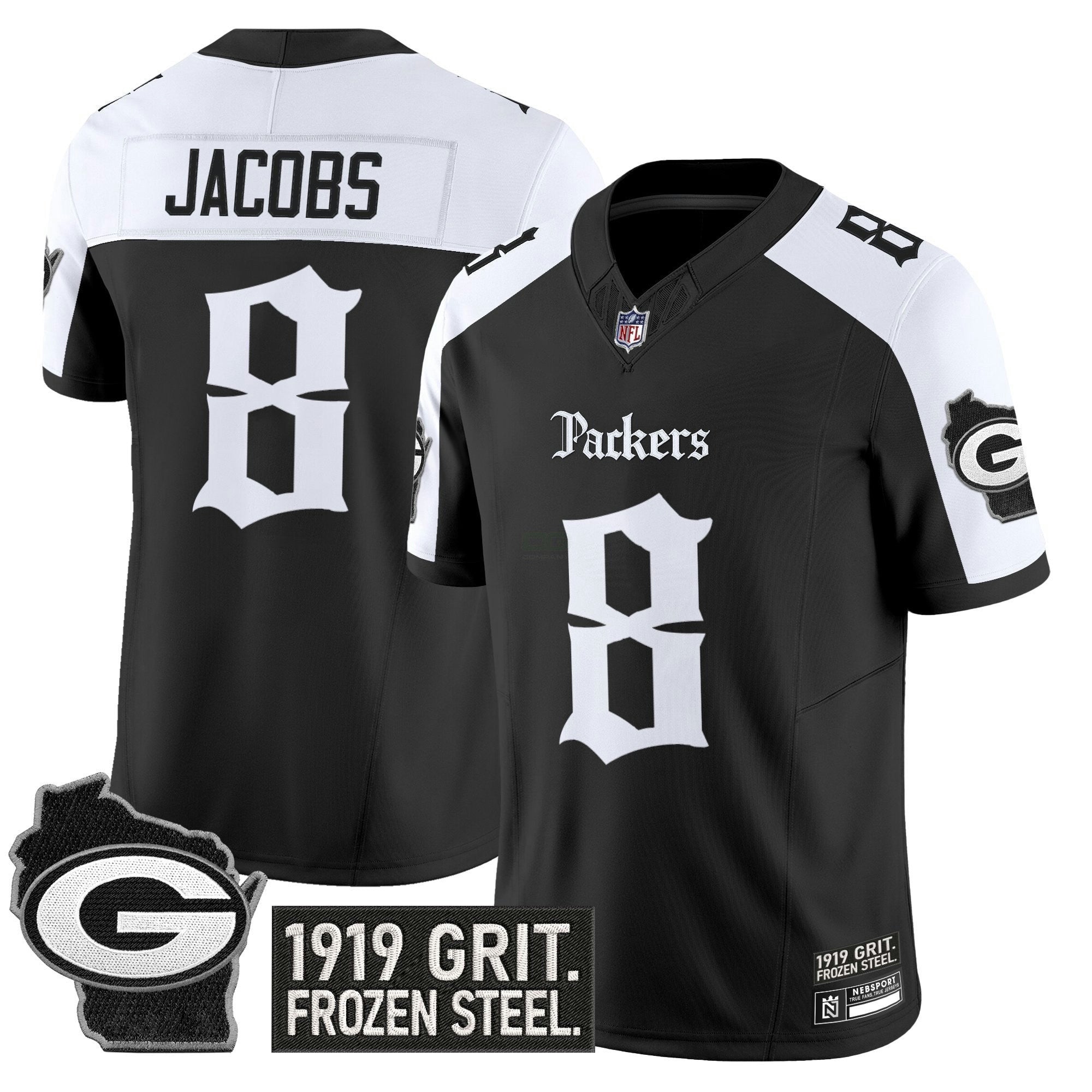 Camisa NFL Men’s Green Bay ‘Gothic Frozen Tundra Edition’ Vapor Limited Jersey