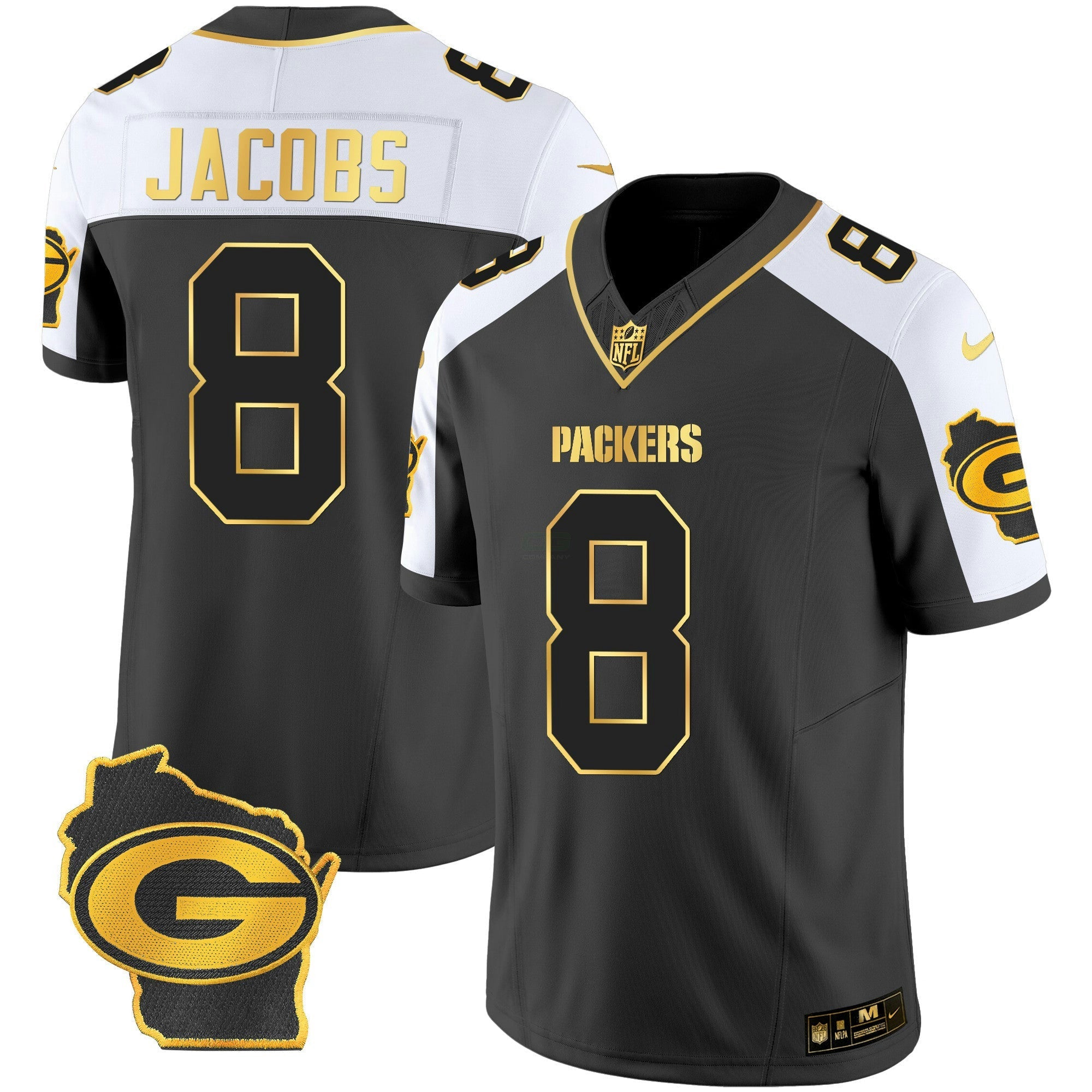 Camisa NFL Men’s Home Patch Dourada Vapor Jersey