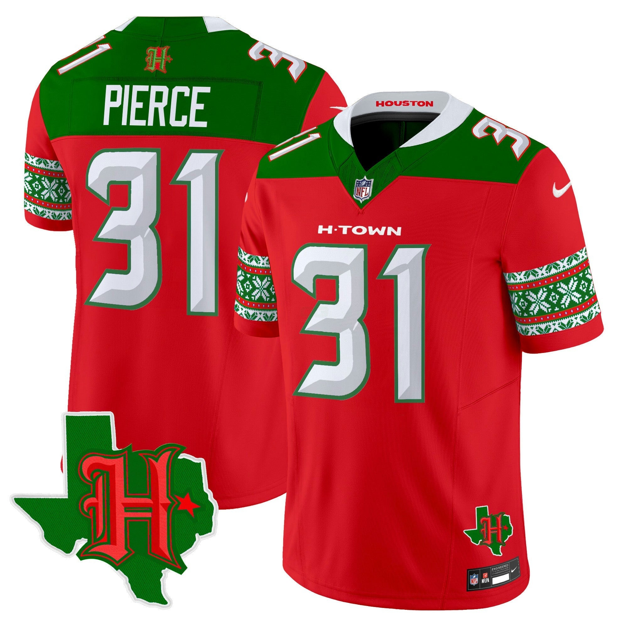 Camisa NFL Men’s Houston 2024 Christmas Vapor Limited Jersey