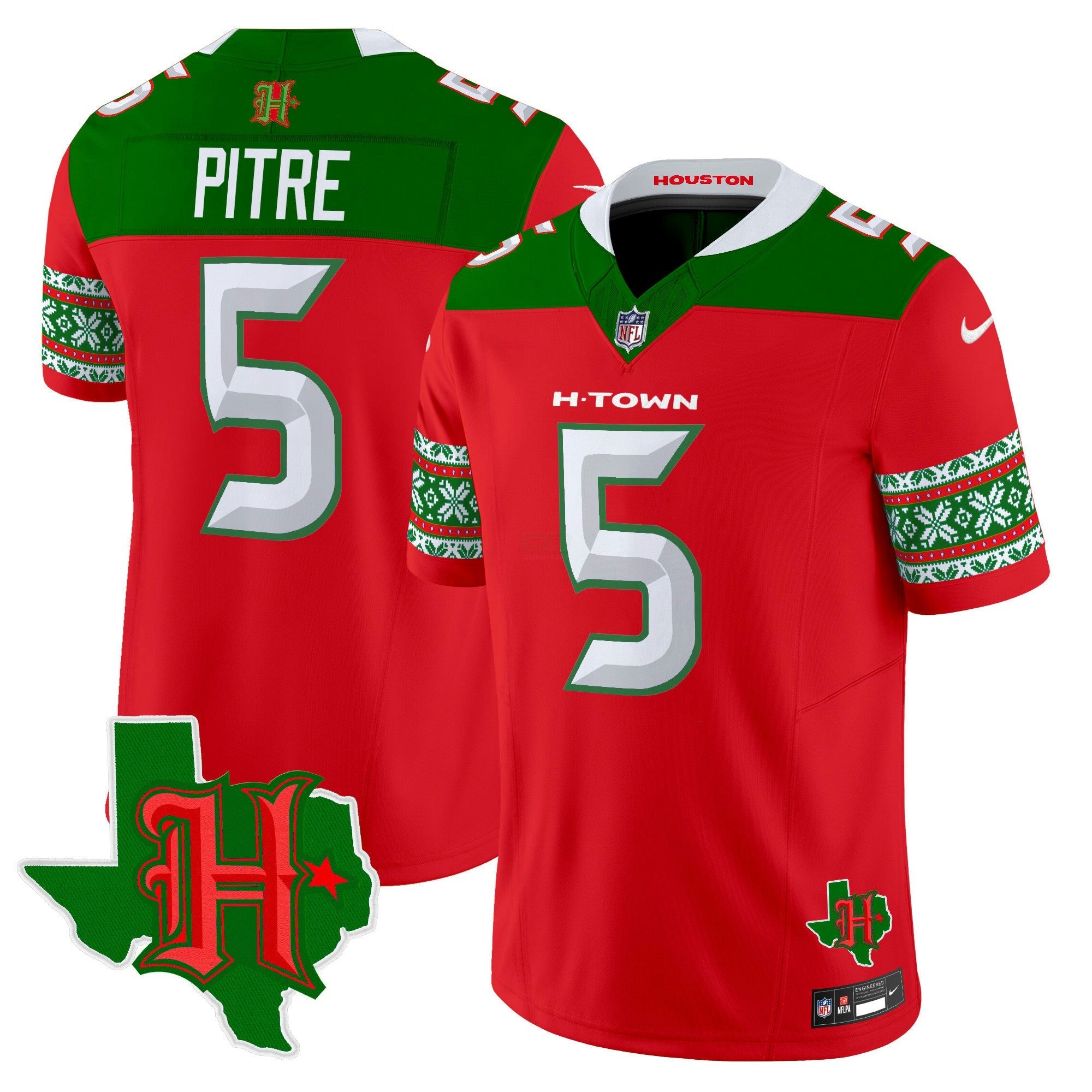 Camisa NFL Men’s Houston 2024 Christmas Vapor Limited Jersey