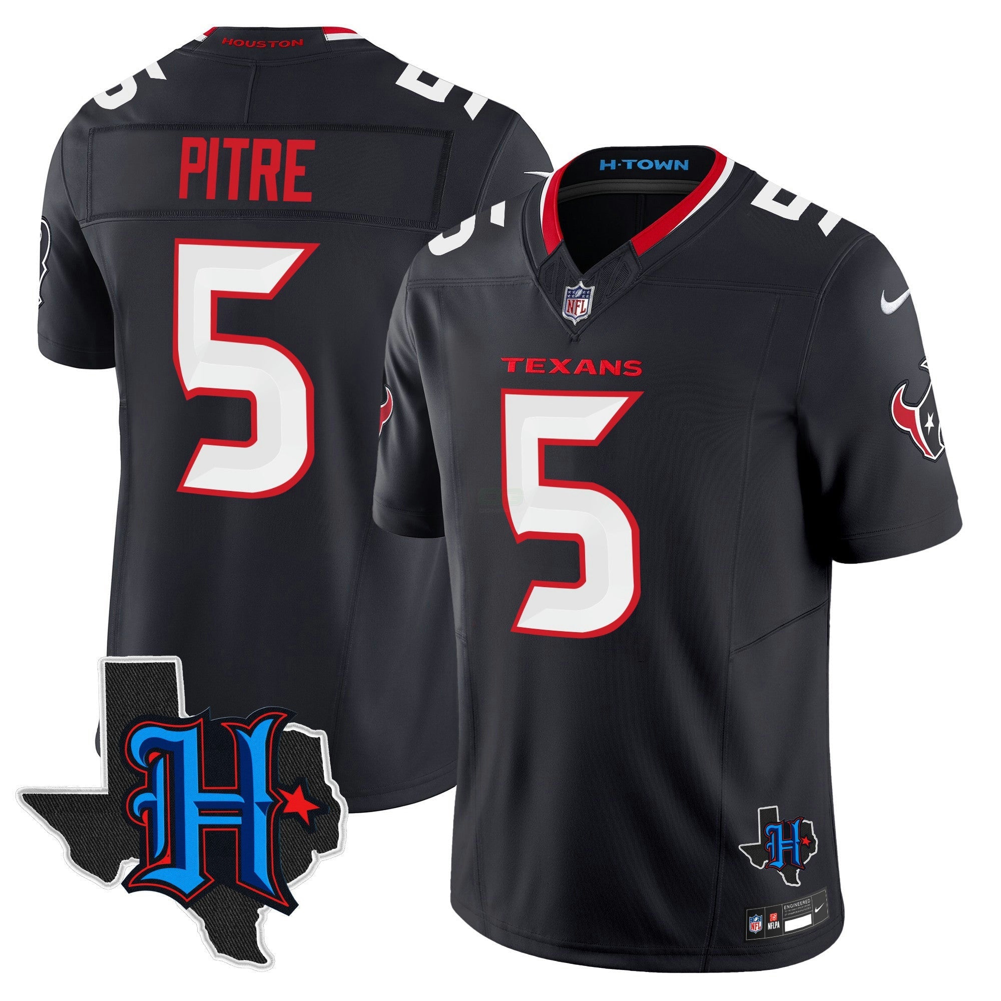 Camisa NFL Men’s Houston 2024 Texas Patch Vapor Limited Jersey