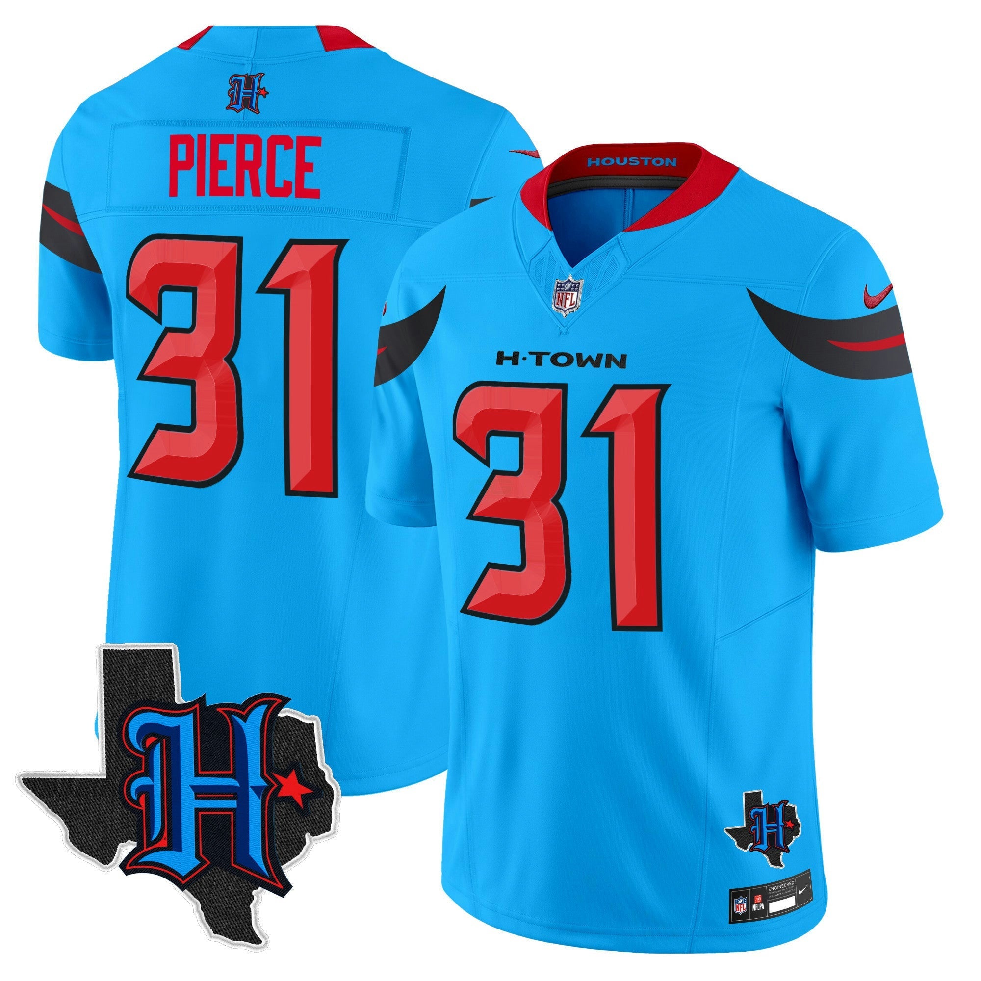 Camisa NFL Men’s Houston 2024 Texas Patch Vapor Limited Jersey V3
