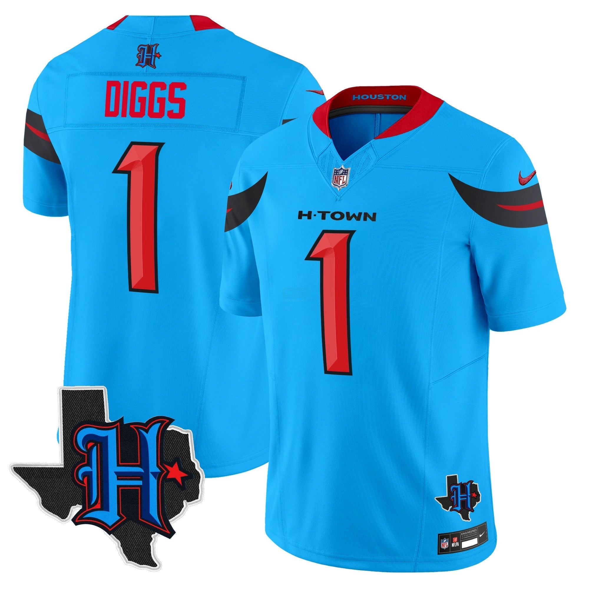 Camisa NFL Men’s Houston 2024 Texas Patch Vapor Limited Jersey V3