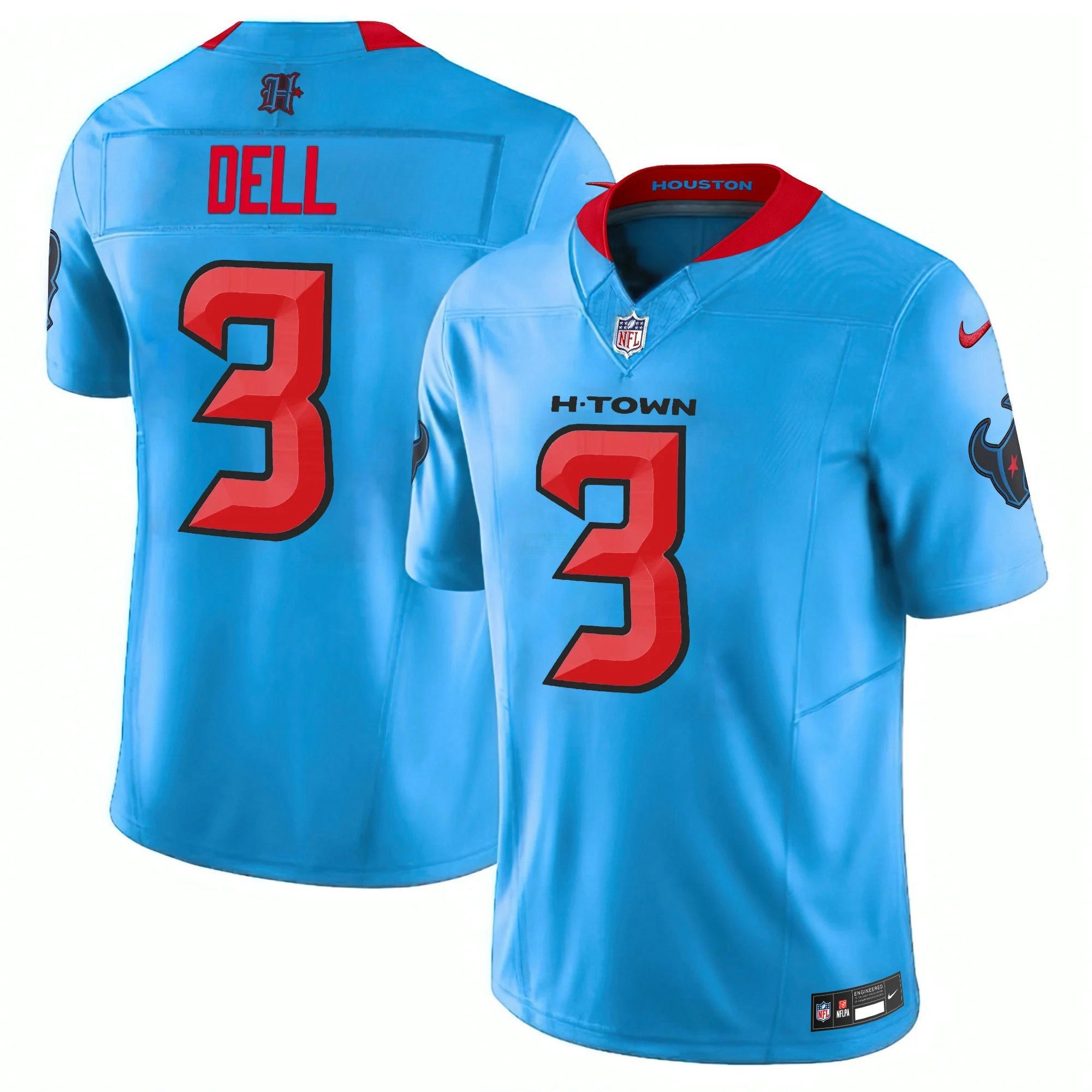 Camisa NFL Men’s Houston 2024 Vapor Limited Azul Jersey